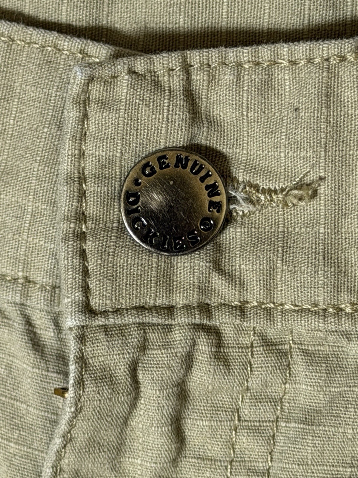 Dickies Men’s Beige Canvas Work Pants 34×30 100% Cotton Construction GP950DS