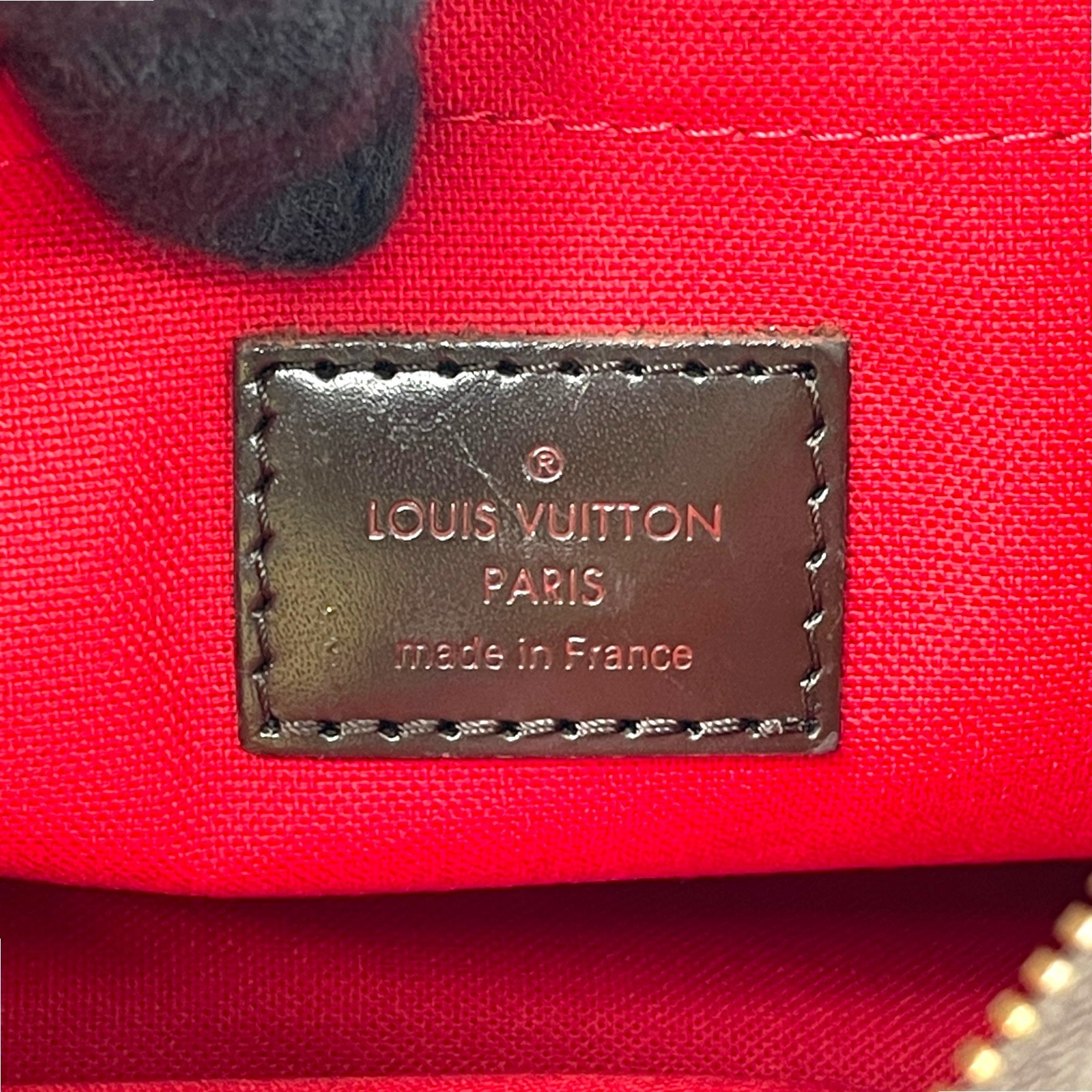 LOUIS VUITTON Thames PM Damier Ebene Canvas Brown Shoulder Bag N48180