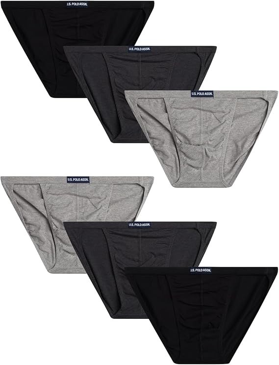 Men’s US Polo ULTRA Cotton String Bikini Brief Underwear Colors (3 or 6 Pack)