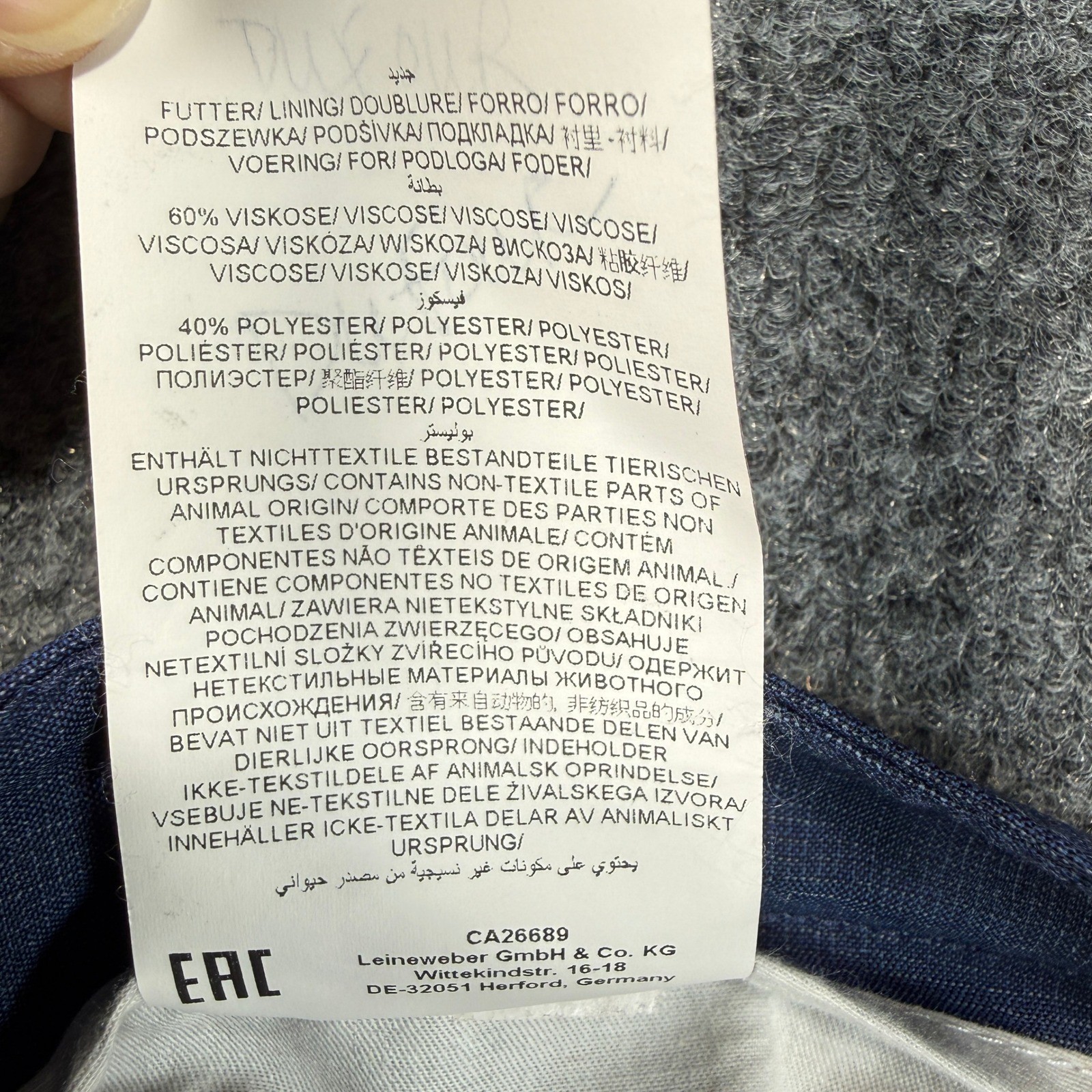 Brax Cooper Fancy Trousers Mens 35×30 Blue Virgin Wool Regular Fit Five Pocket