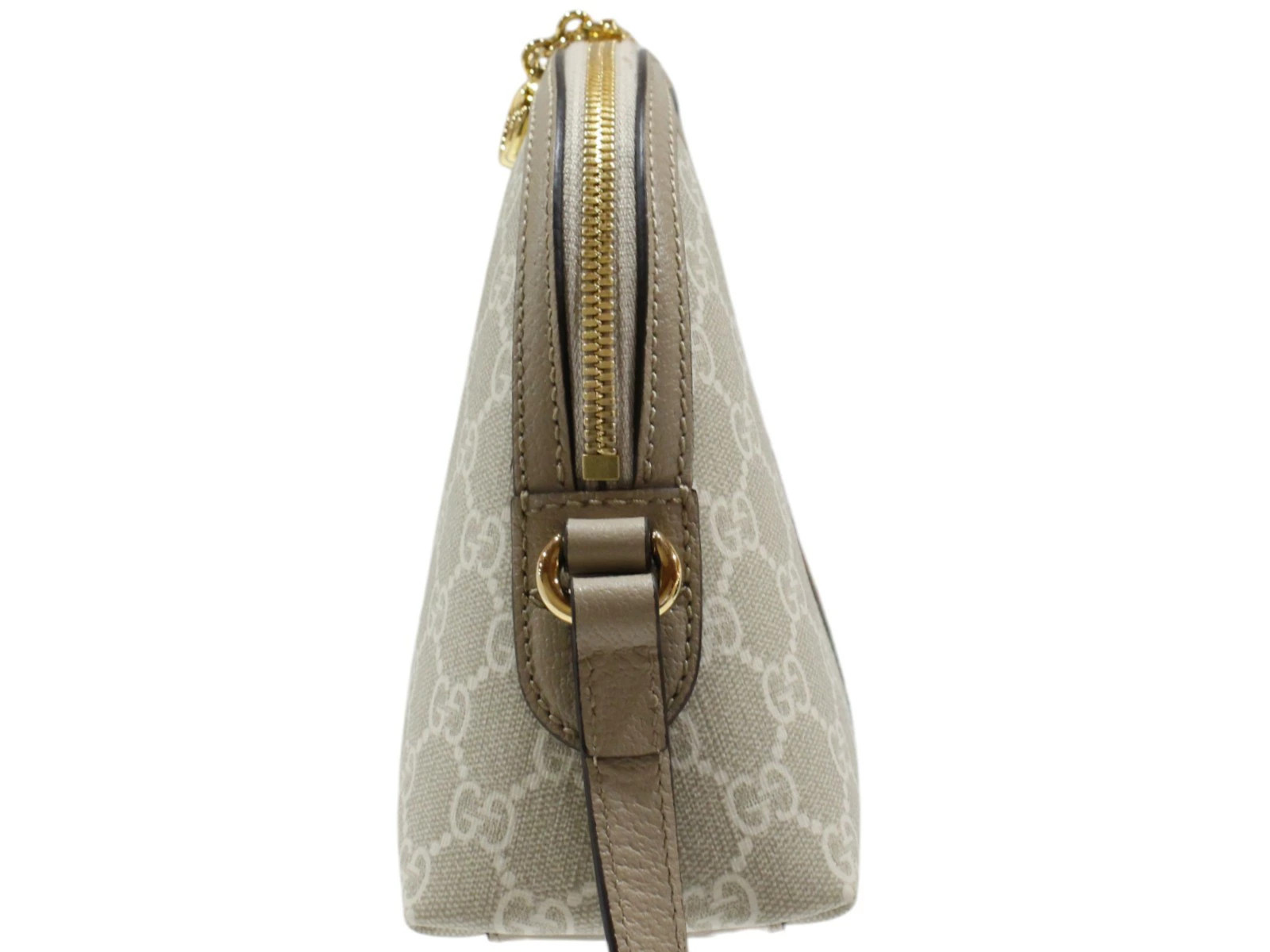 GUCCI Ophidia Small Shoulder Bag 499621 GG Supreme Canvas White Beige
