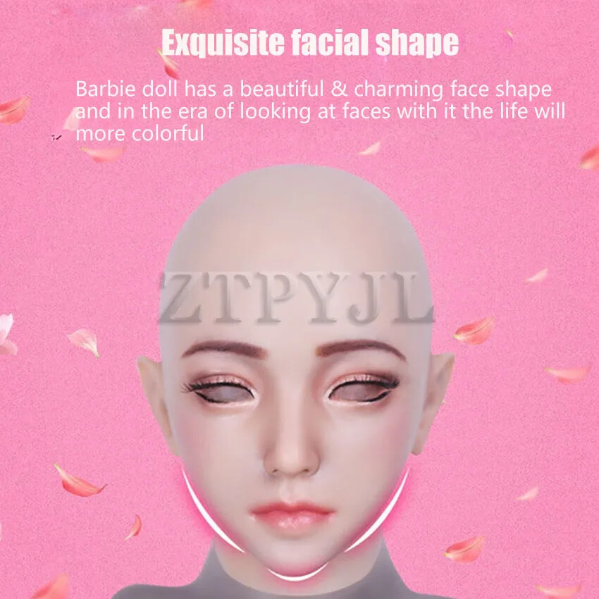 Realistic Mask Full Head Face Soft Silicone Male To Female Cosplay Crossdresser