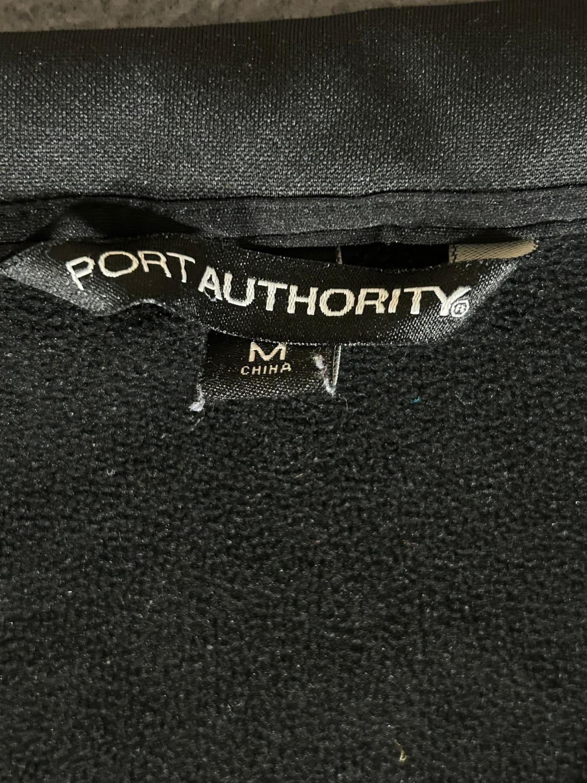 Dunkin Donuts Jacket Black Full Zip Port Authority Fleece Lined Size M