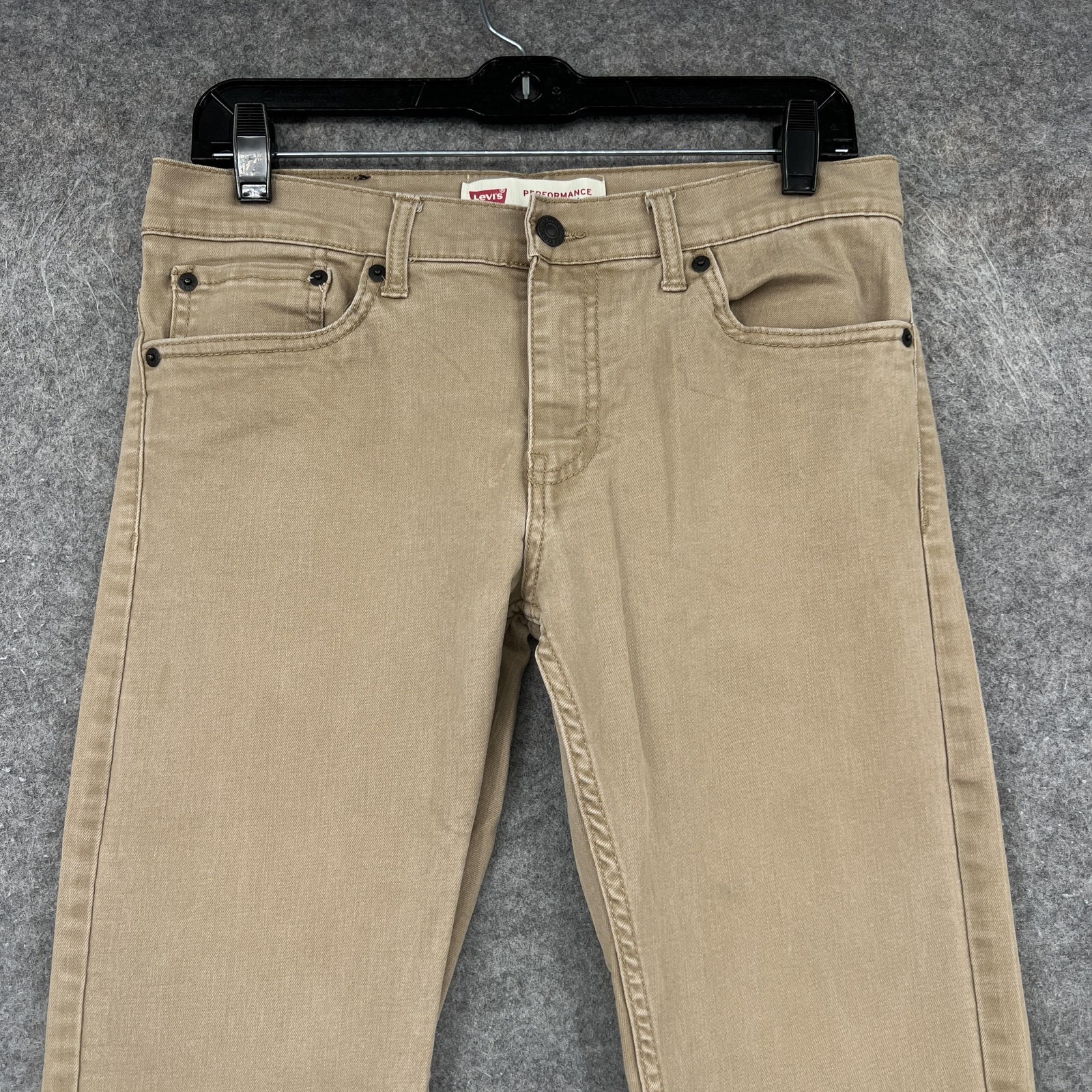 Levis 511 Slim Jeans Youth 18 Reg 29×29 Beige Tapered Performance Stretch Denim