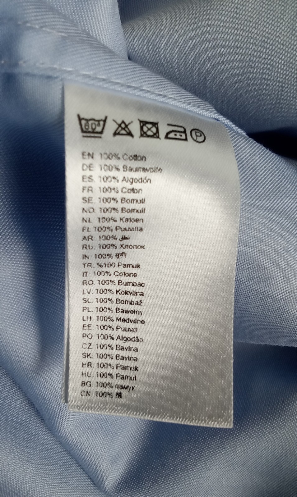 ETON Dress Shirts Men’s Button Up Classic Blue 100% Cotton 46/ 18 EUC