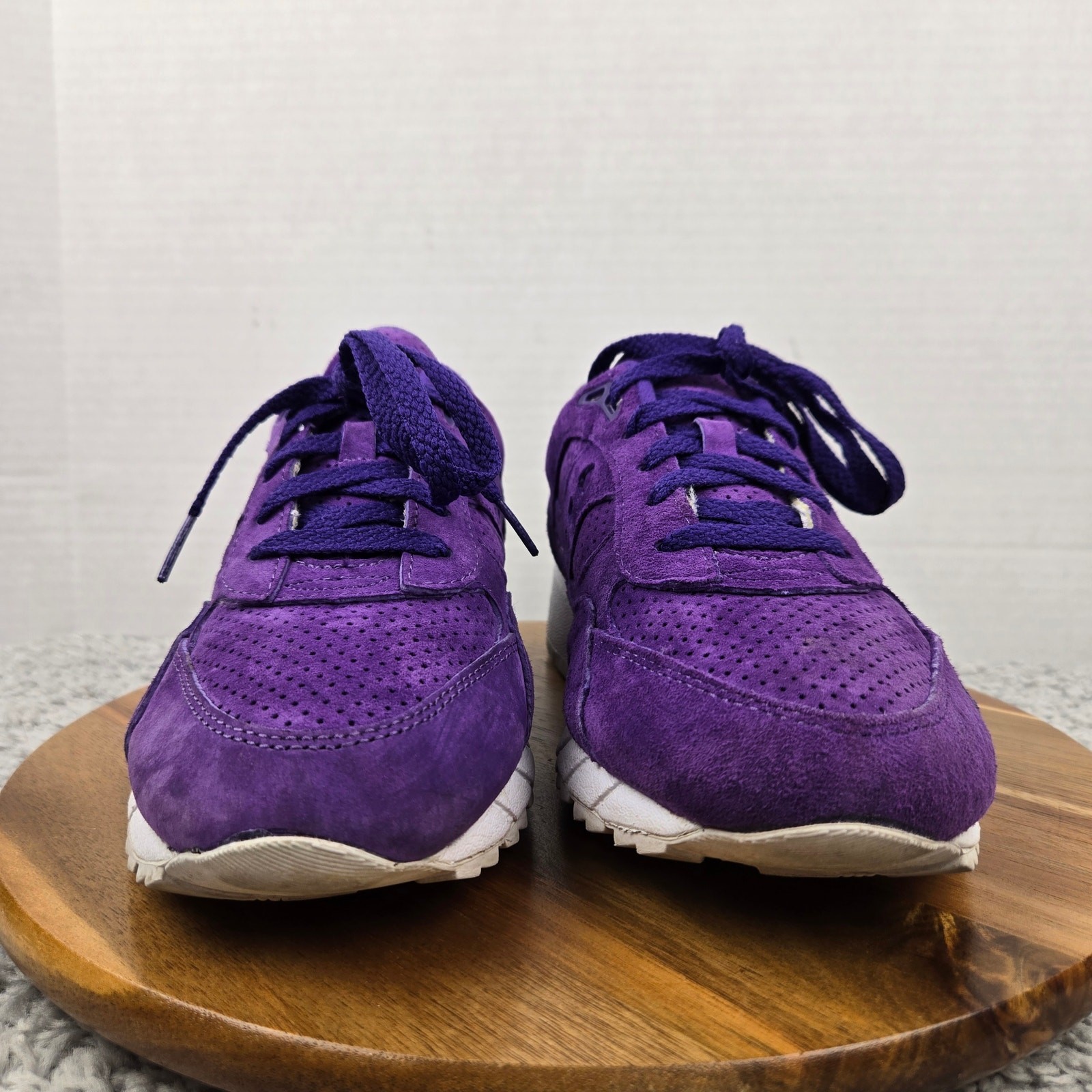 Saucony Men 9.5 Shadow 6000 Egg Hunt Purple Suede Lace Up Casual Daily Sneaker