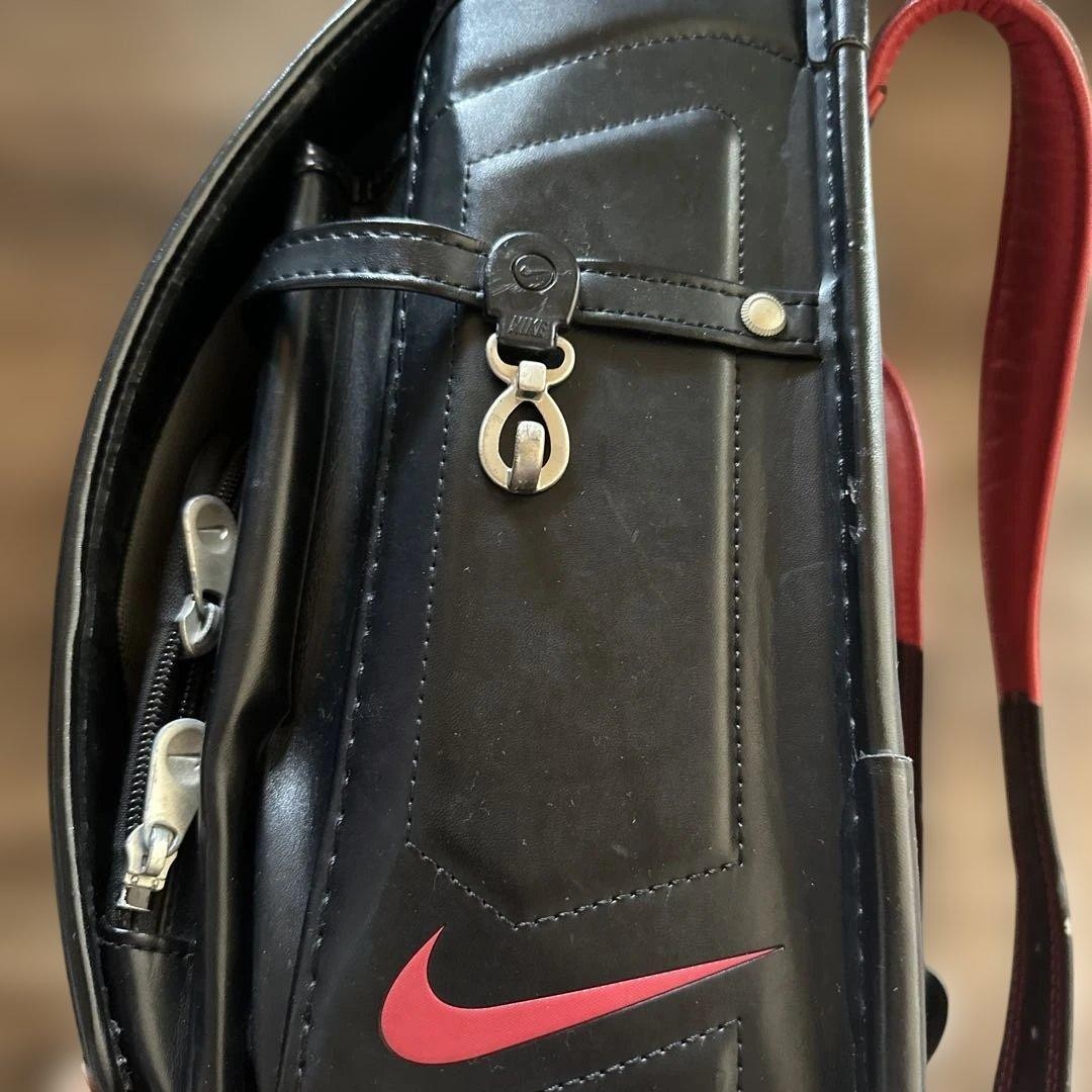 Randoseru Japanese School Bag Kid’s Backpack NiKE Dark Black Red Japan #01