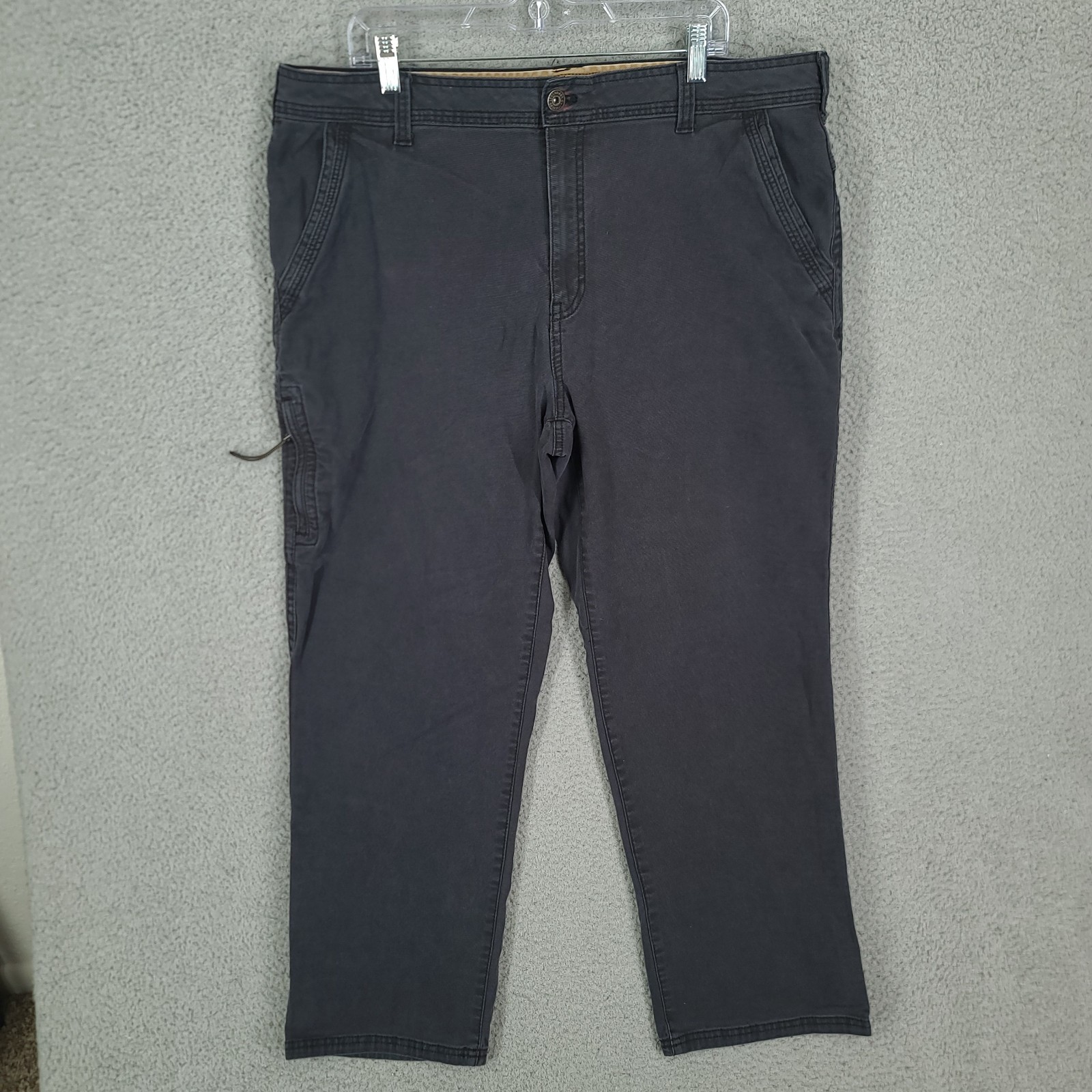 Legendary Outfitters Whitetails pants Men 40 X 29 Canvas Zip Utility Pocket Gray