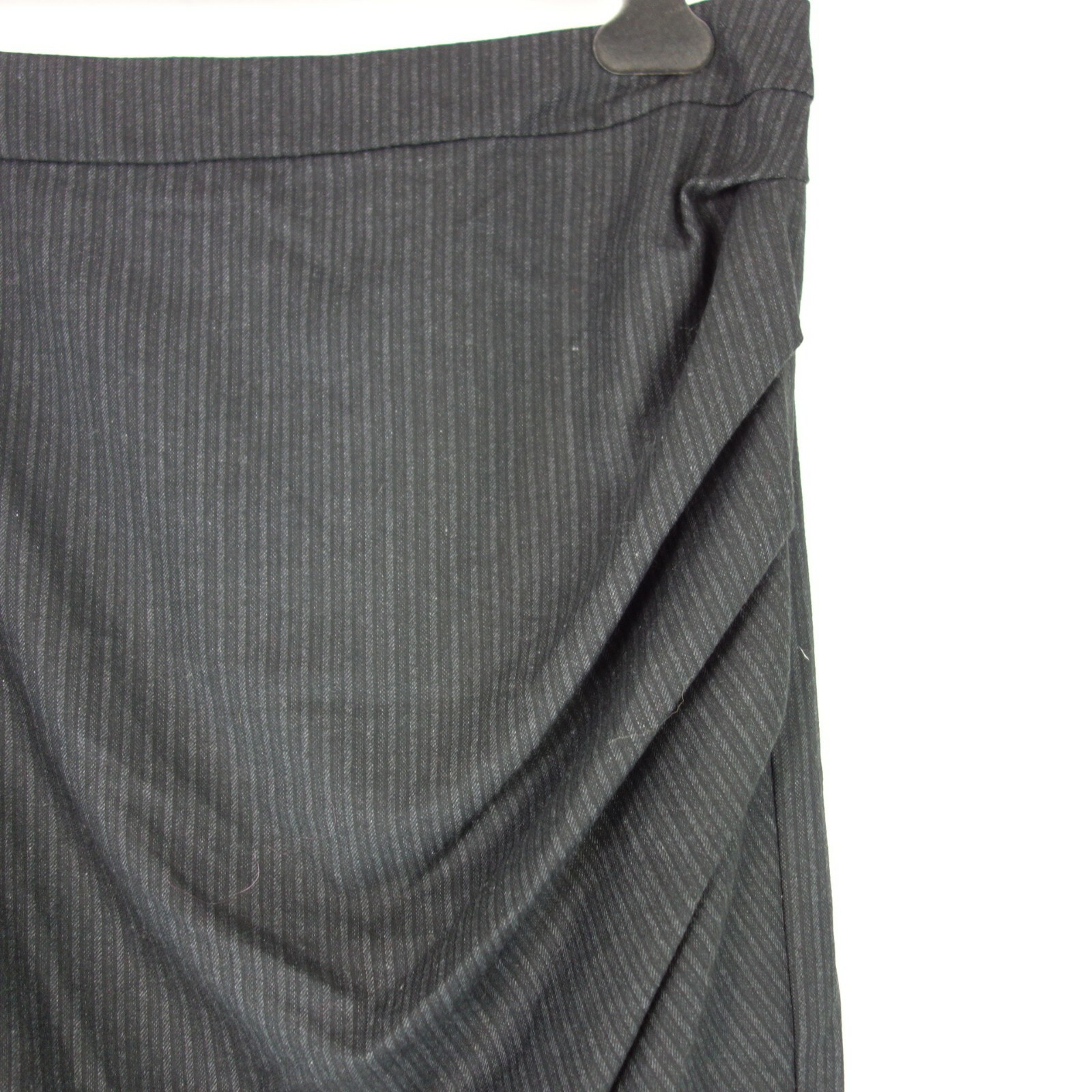 Expresso Skirt Gray XL 42 Womens Bodycon Business Elegant Pinstripe New