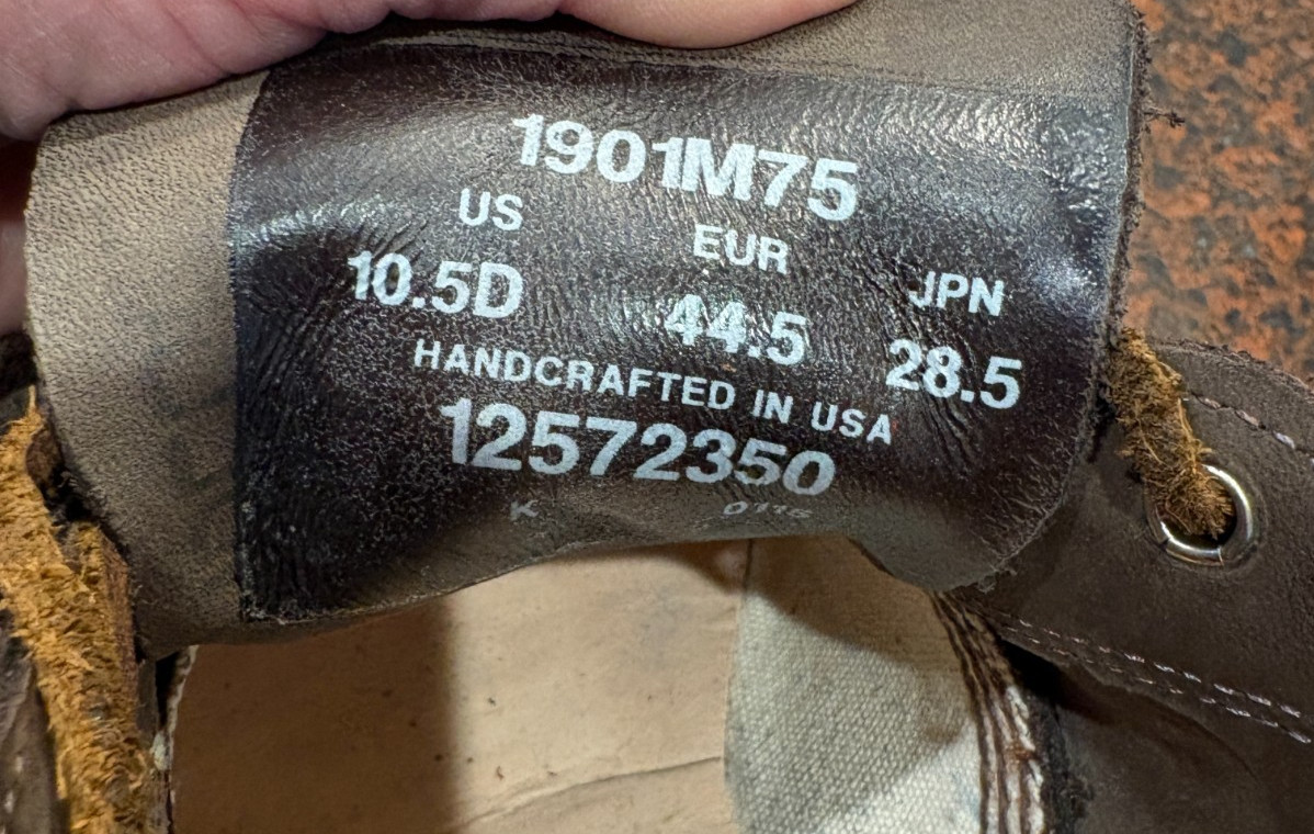 CHIPPEWA Oxfords 1901M75 Olive Suede Shoes Vibram Men’s Size 10.5D Made In USA