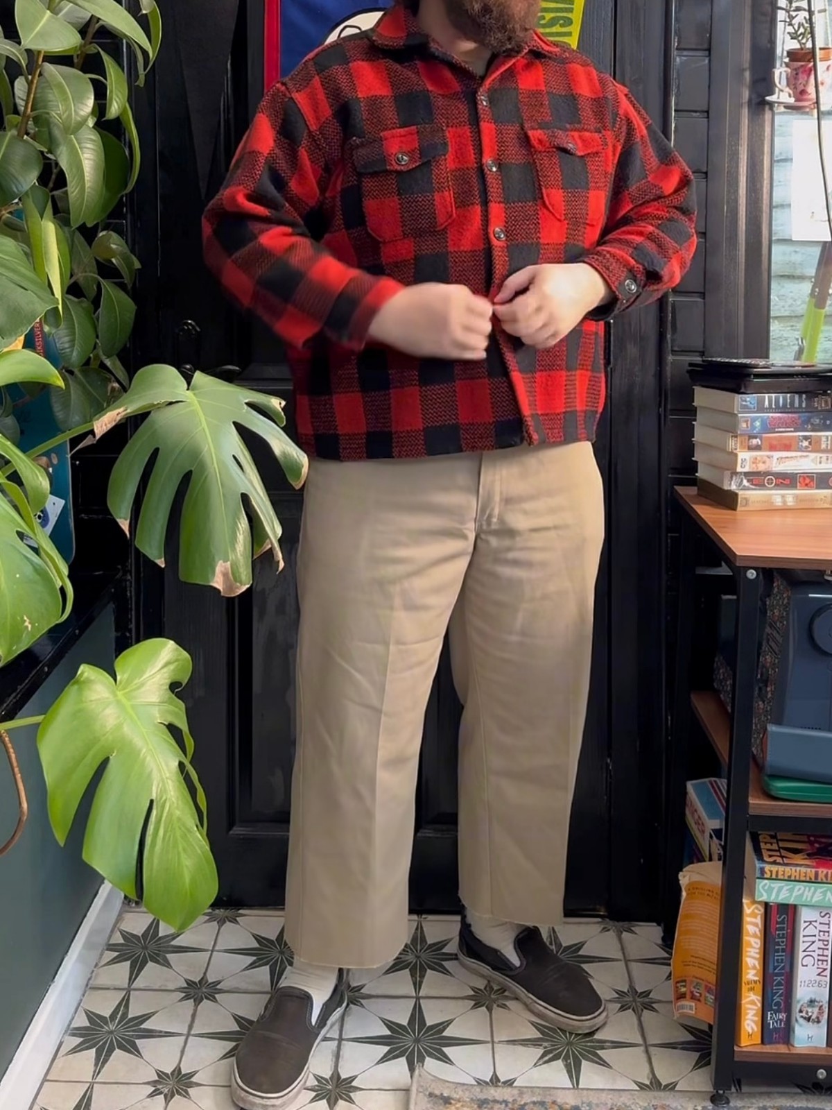 Cropped DICKIES Original 874 Khaki Work Pants 36×23 (Altered inseam length)