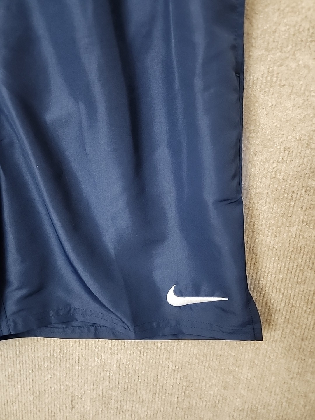 Nike 7″ Core Volley Swim Shorts Men S Navy Blue Pull On Mesh Lined DrawstringNEW