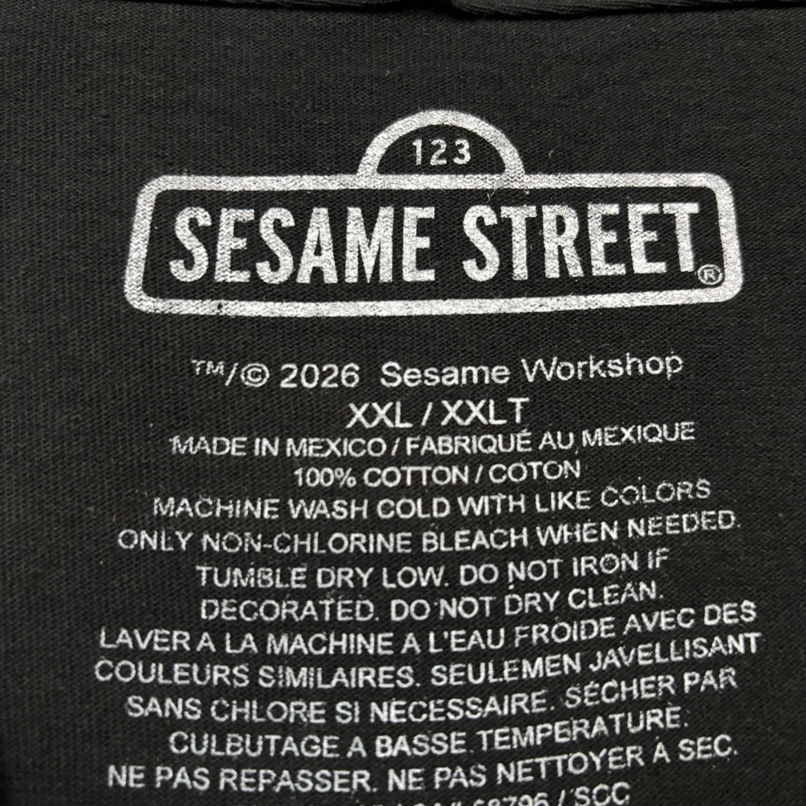 Sesame Street “Count Von Count 6 7” Graphic T-Shirt Size XXL