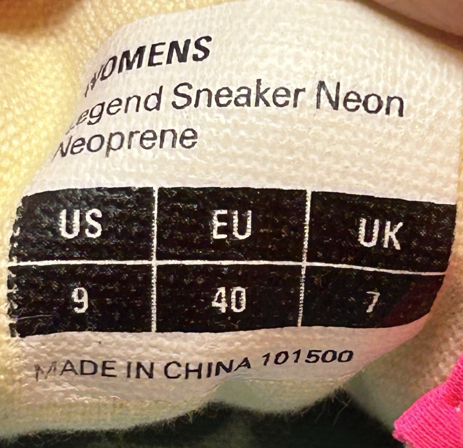 SeaVees Legend Sneaker Womens 9 Hot Pink Neoprene Lace Up Casual Tennis Shoes
