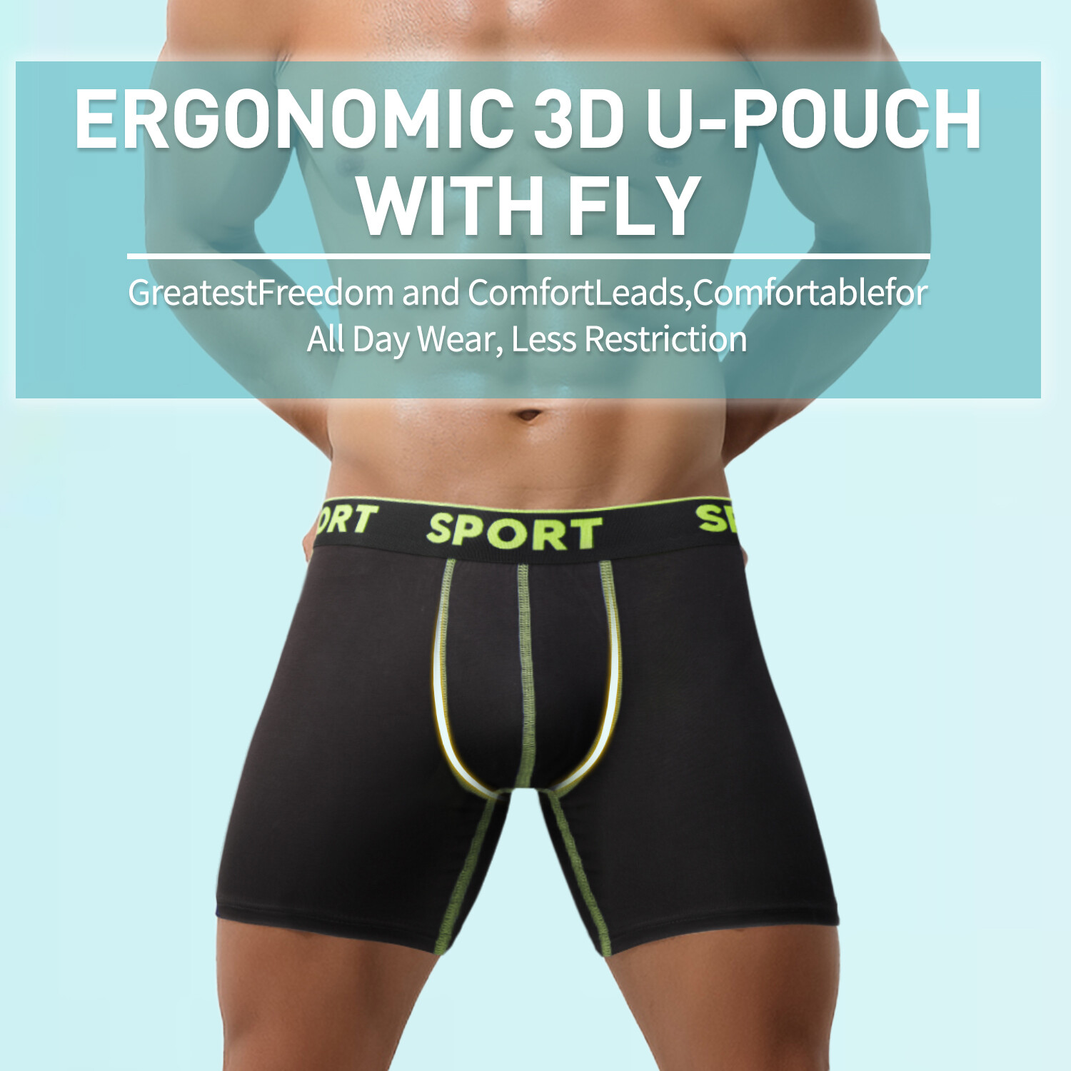 4/6 PACK For Men Bamboo Underwear Shorts Multicolor Boxer Briefs Underpants NEW