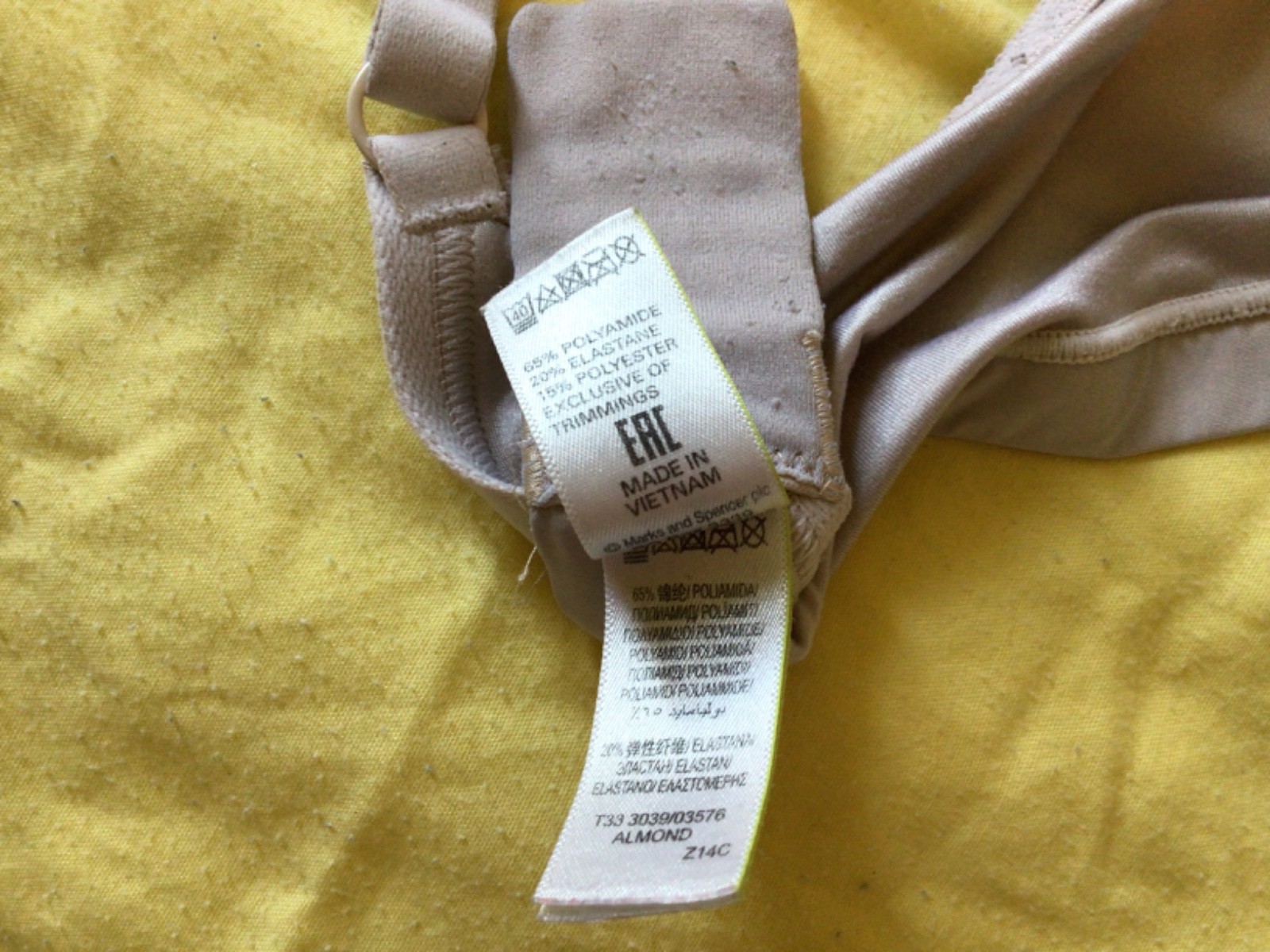 H&M . Size EUR 38 Dress. Light brown. 100% Poly Easter. Machine wash