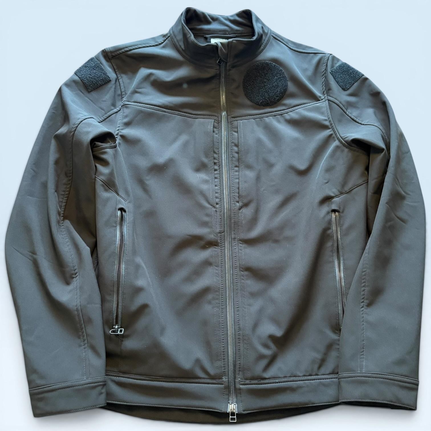 UnderTech Undercover Jacket Mens Large Gray Softshell Full Zip Tactical Made USA