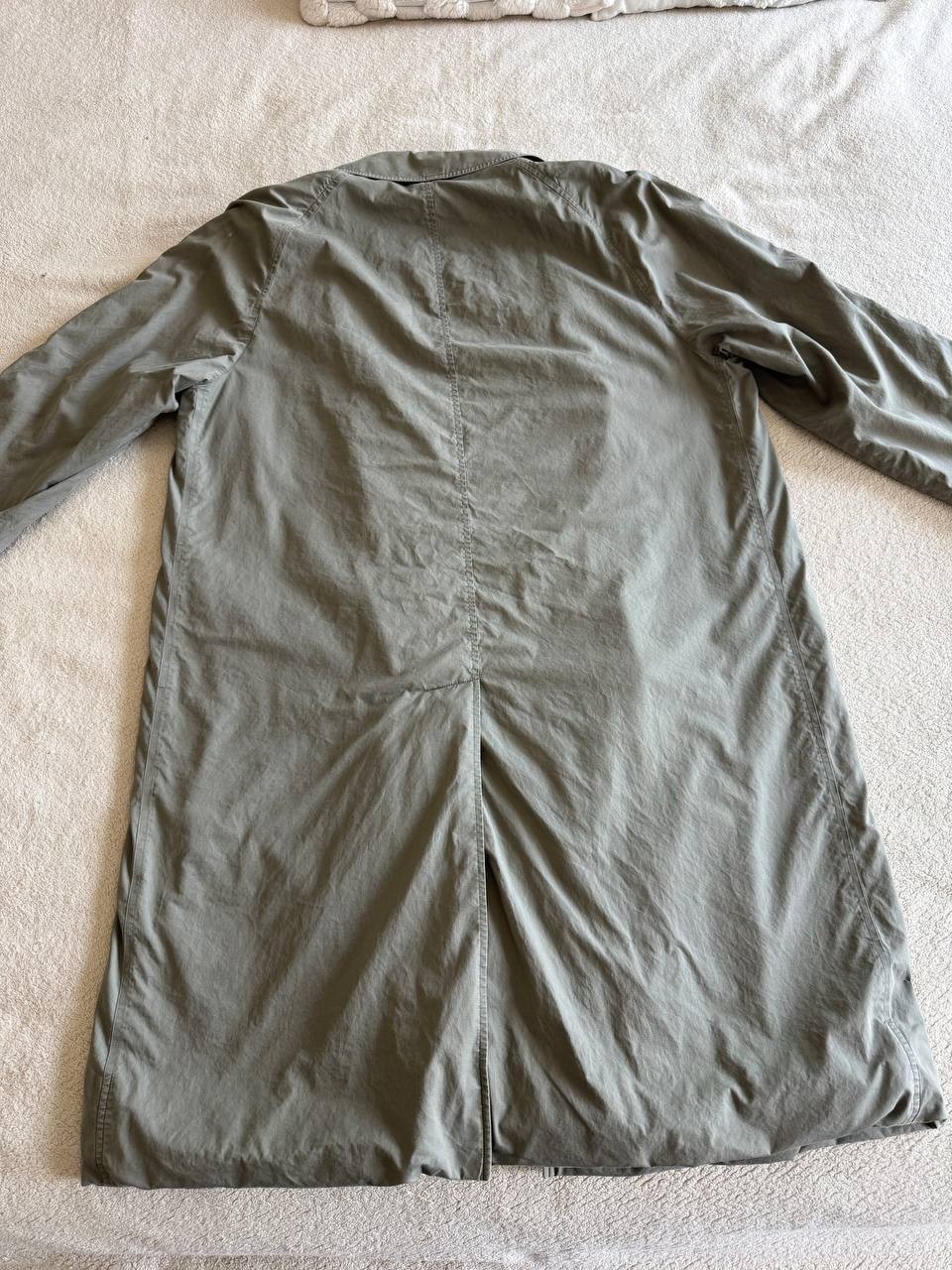 Vintage Burberrys Nova Check Lined Rain Coat Made England Large