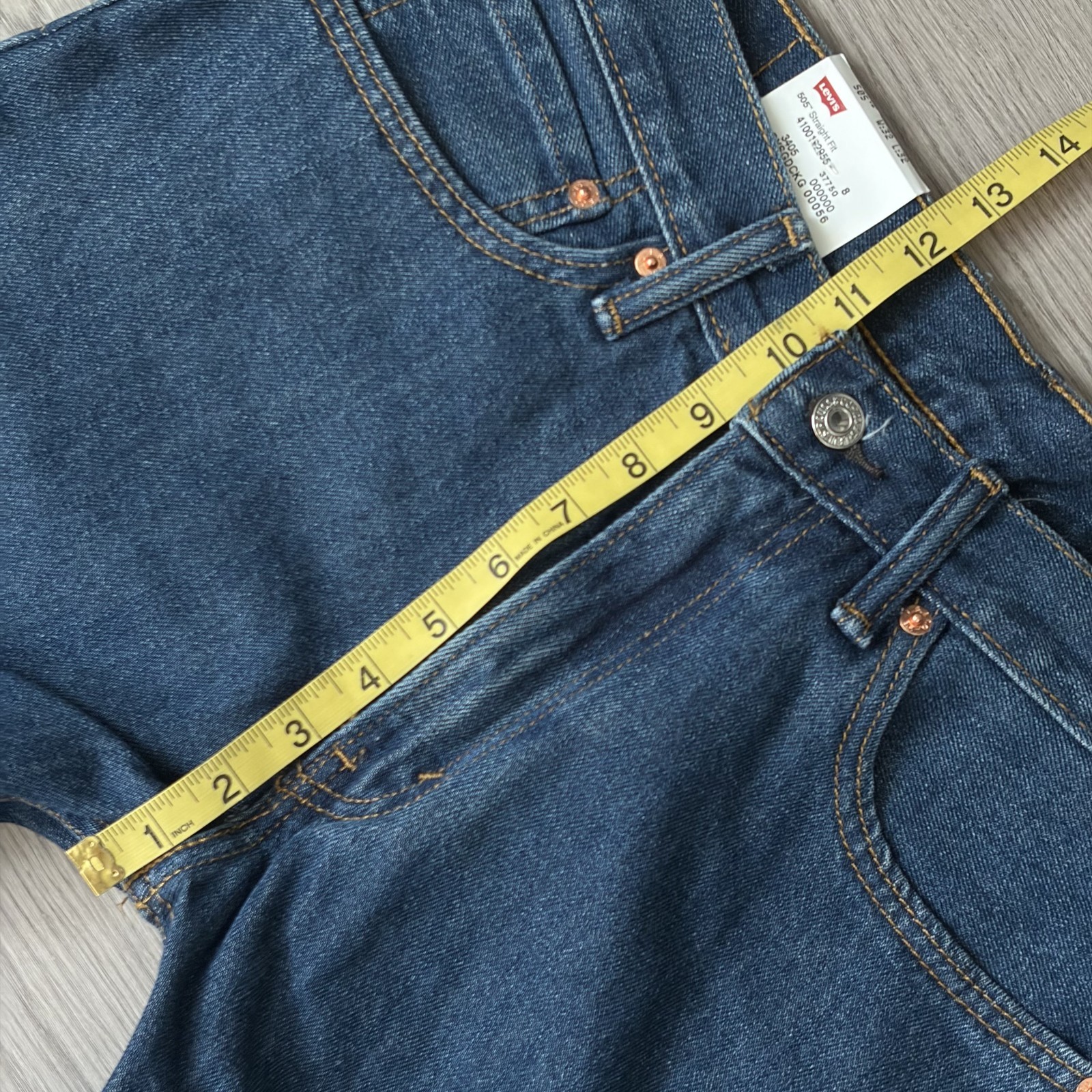 NOS VTG Levi’s 505 Straight Fit Medium Stonewash Denim Blue Jeans 32×32