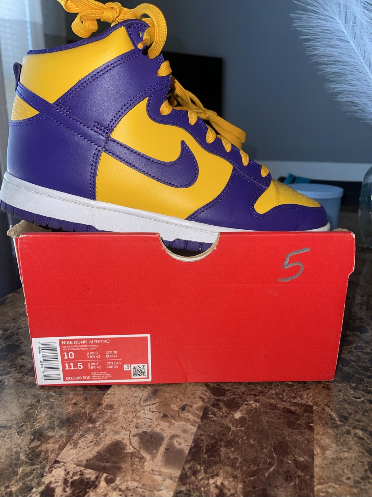 Nike Dunk High Retro ‘Court Purple’ Men Size 10 -11.5 Wmns DD1399-500 Used