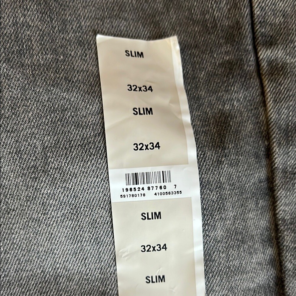 Signature by Levi Strauss Slim Gray Jeans 32X34