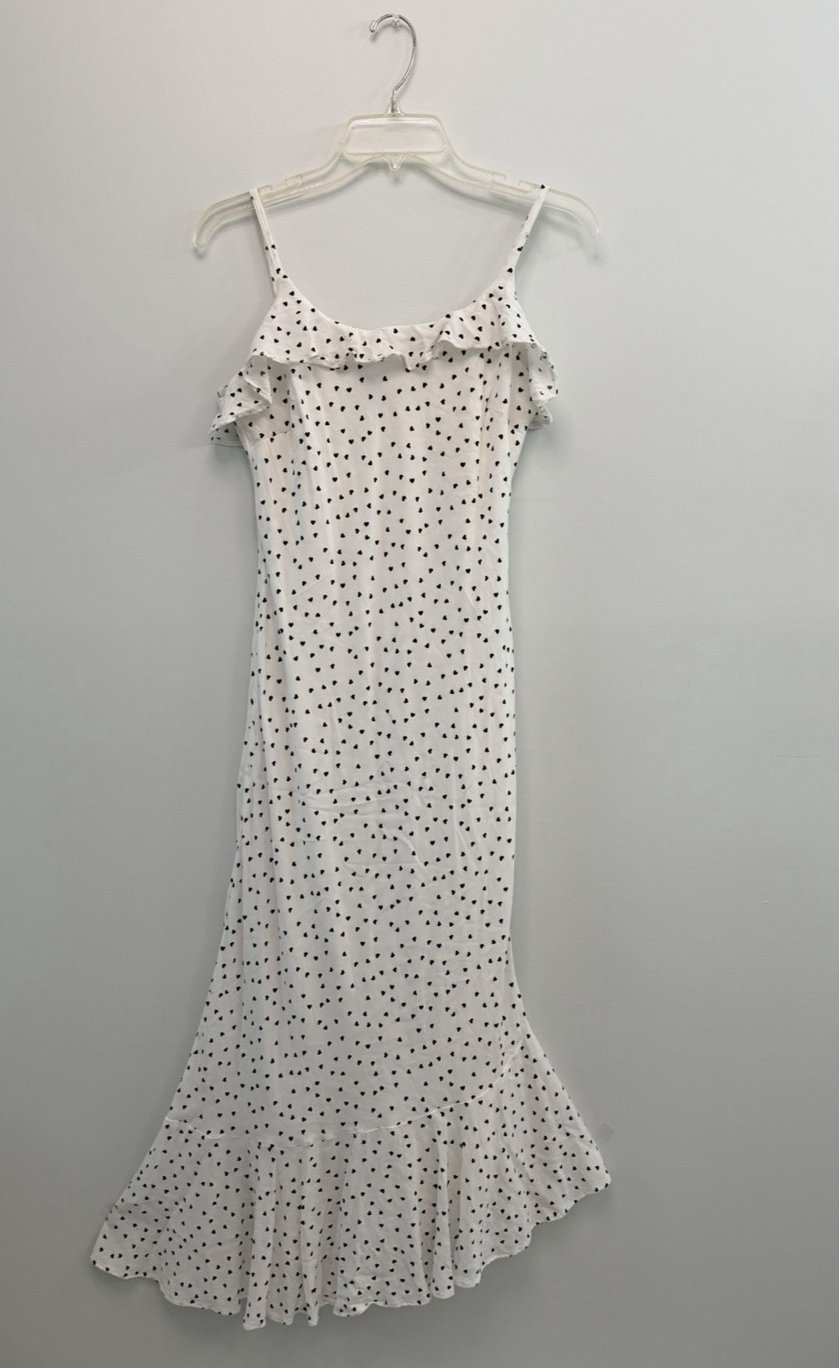 American Eagle Outfitter Maxi Women’s Dress White/Black Polka Dot Size Small