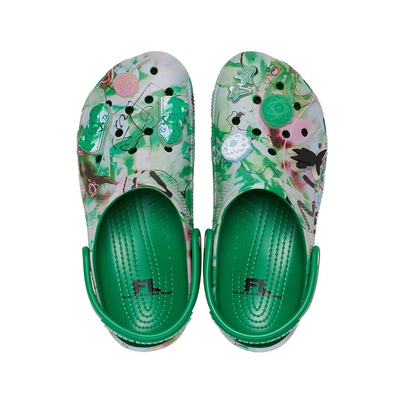 Futura Laboratories X Crocs Classic Clog (Green Ivy)