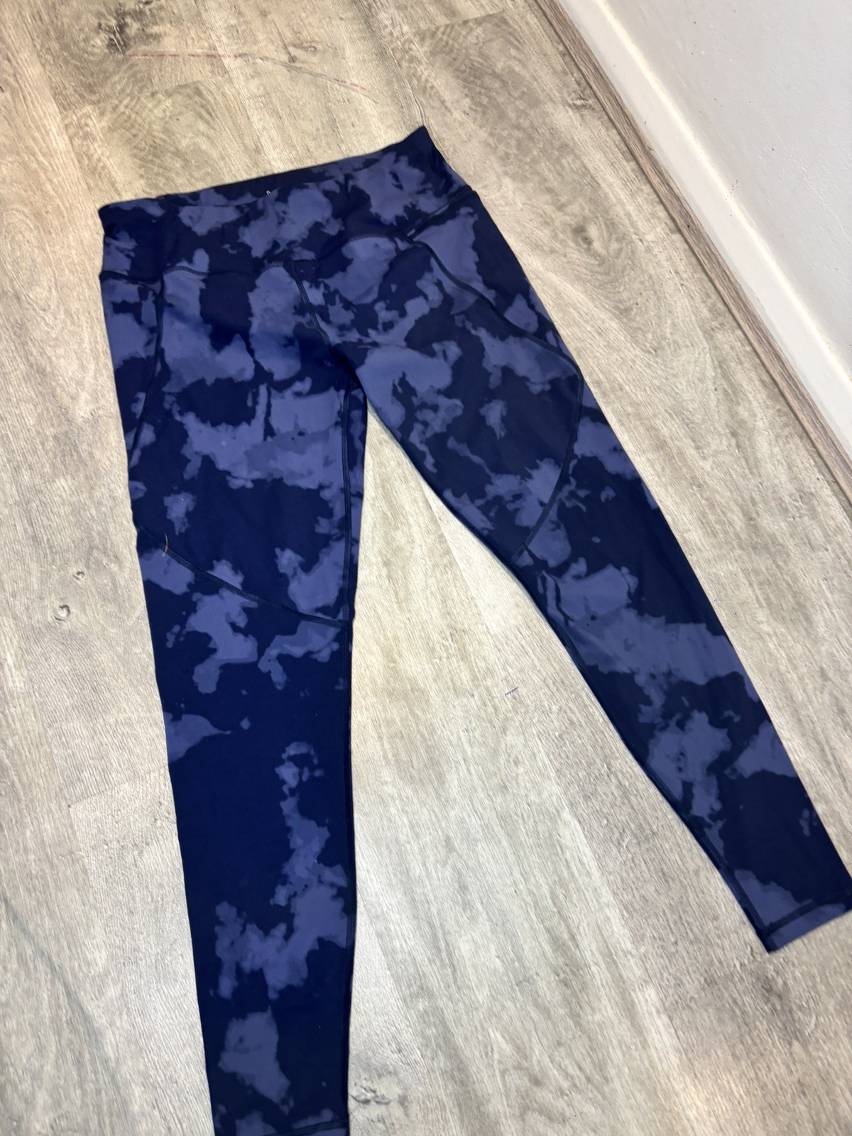Sweaty Betty Gym Workout Power Leggings ~ Blue ~ Large Length 28 Inches