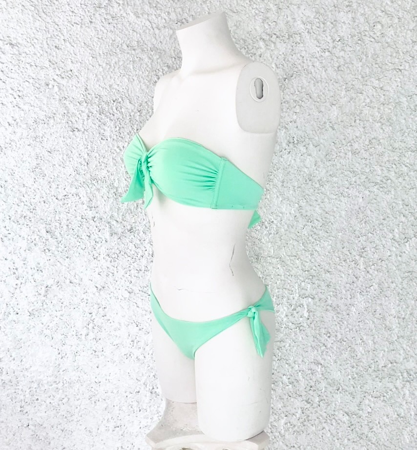 LIGHT GREEN APPLE MINT BIKINI SOCKS BRAZILIAN BAND BASIC SOLID COLOR