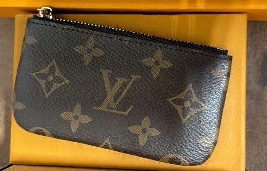 Louis Vuitton Monogram Key Pouch Pochette Cles Coin Purse