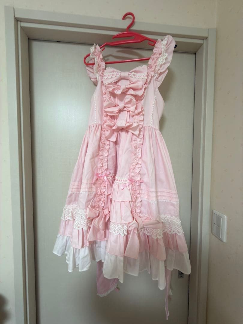 Angelic Pretty Sweet Ruffle Jumper Skirt Pink