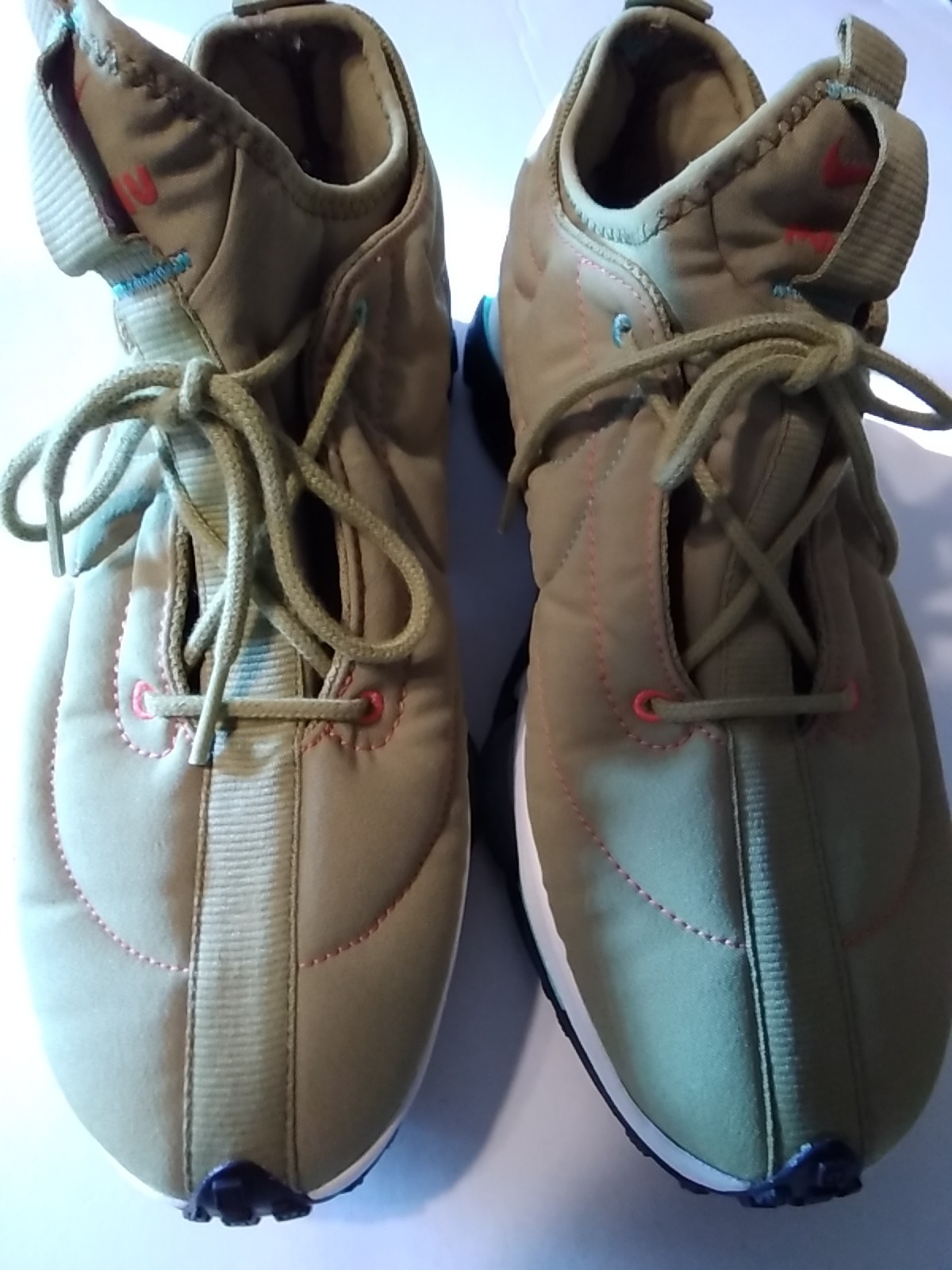 MENS NIKE AIR ZOOM MACCIU BY YOU SZ 7.5 NEW W/O ORIGINAL BOX WHEAT BEIGE ORANGE