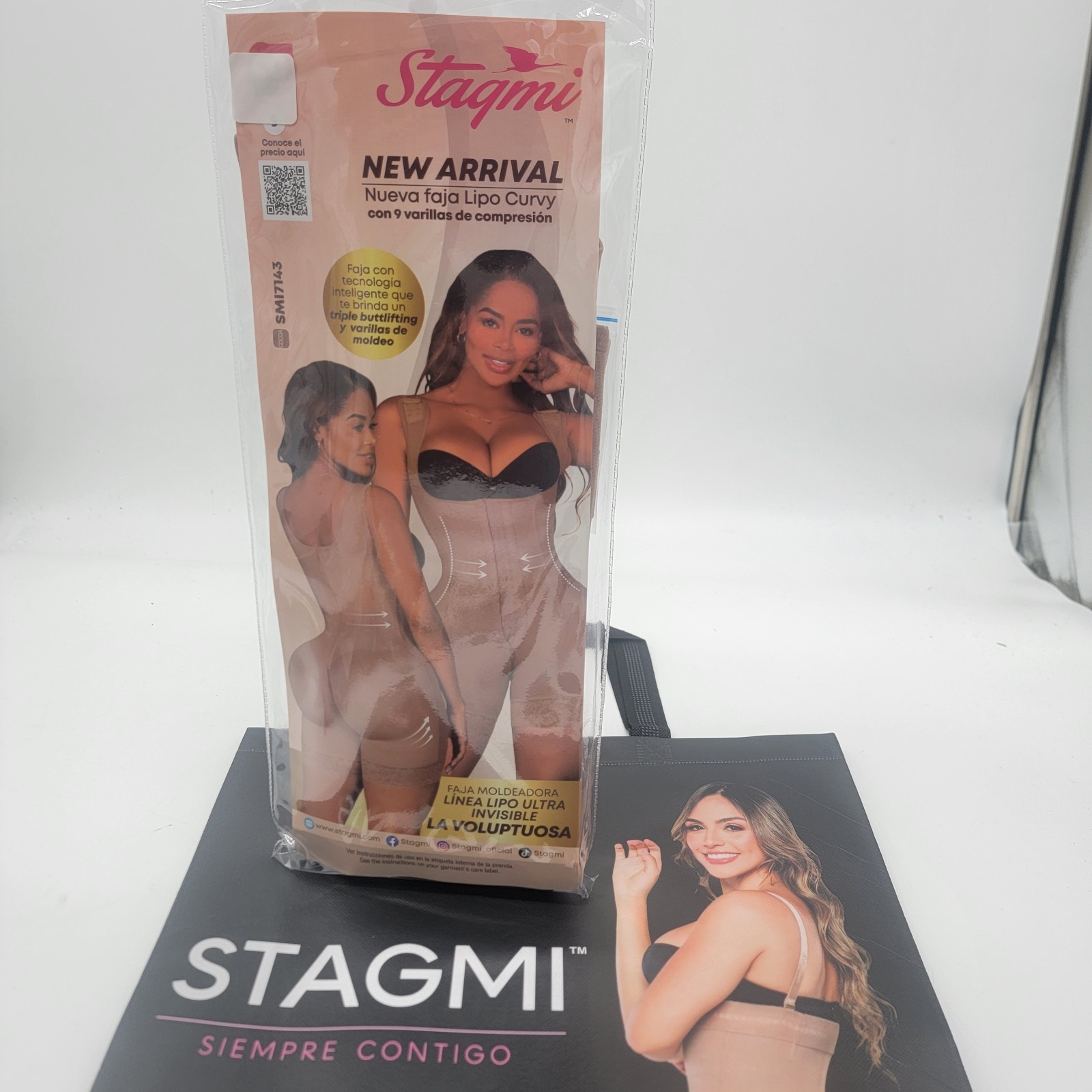 Ultra-Invisible Girdle Fajas Stagmi SMI7143 Voluptuous Instant Lipo Effect $175!