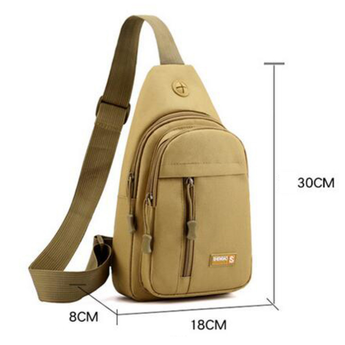 Men Backpack Tactical Sling Bag Chest Shoulder Fanny Pack Crossbody Sport Travel