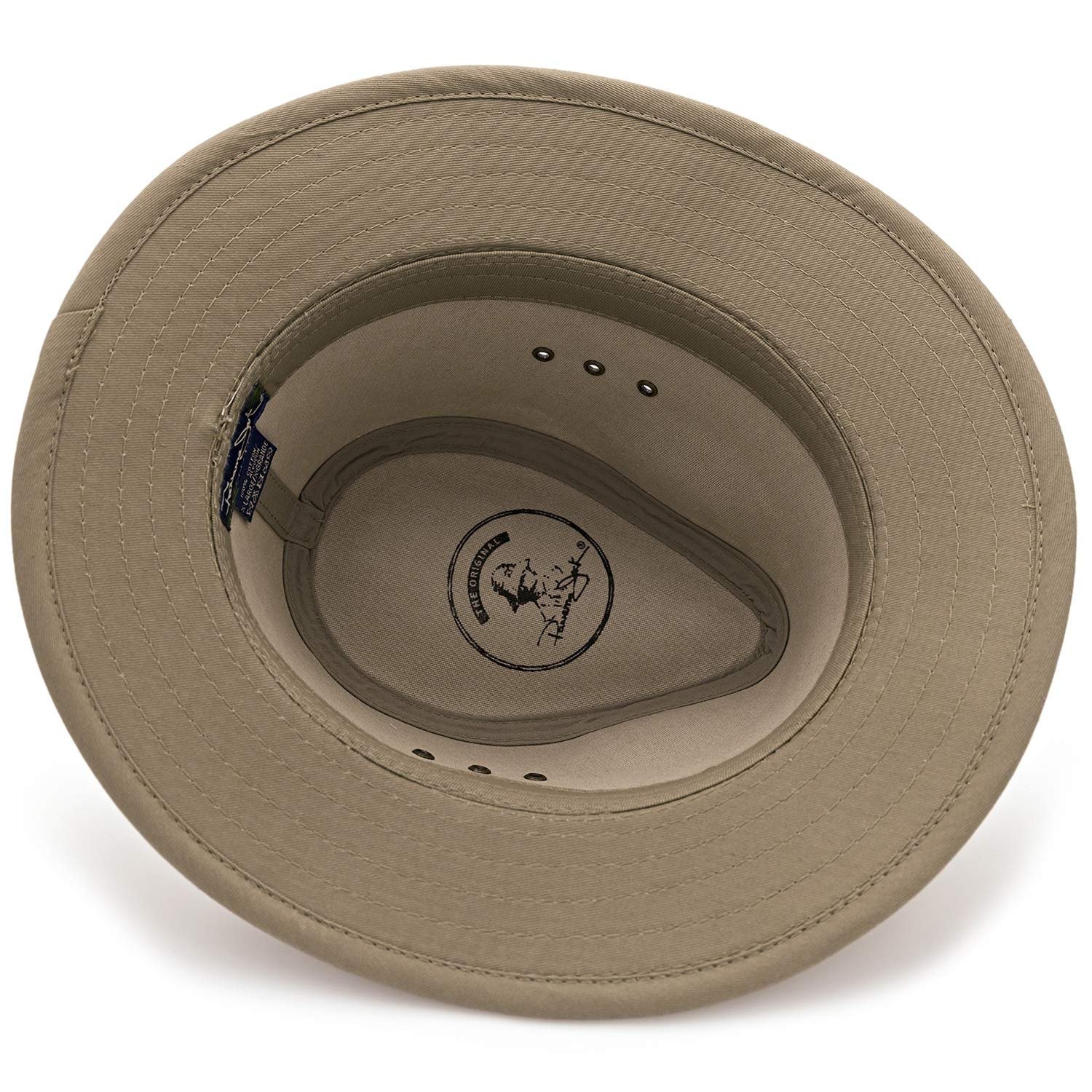 Panama Jack Men’s Original Canvas Safari Sun Hat, 2 1/2″ Brim, UPF (SPF) 50+