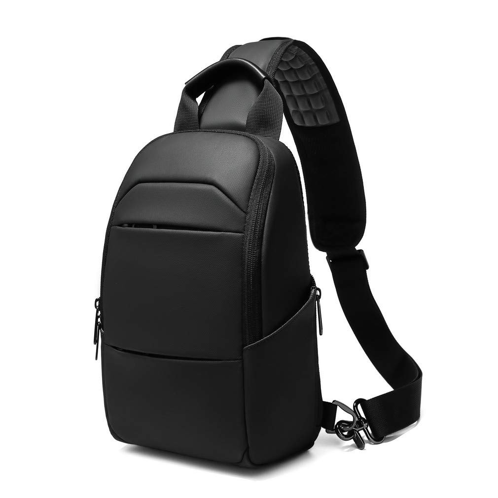 Messenger Bag for Men,Small Black Sling Crossbody Bags,Waterproof
