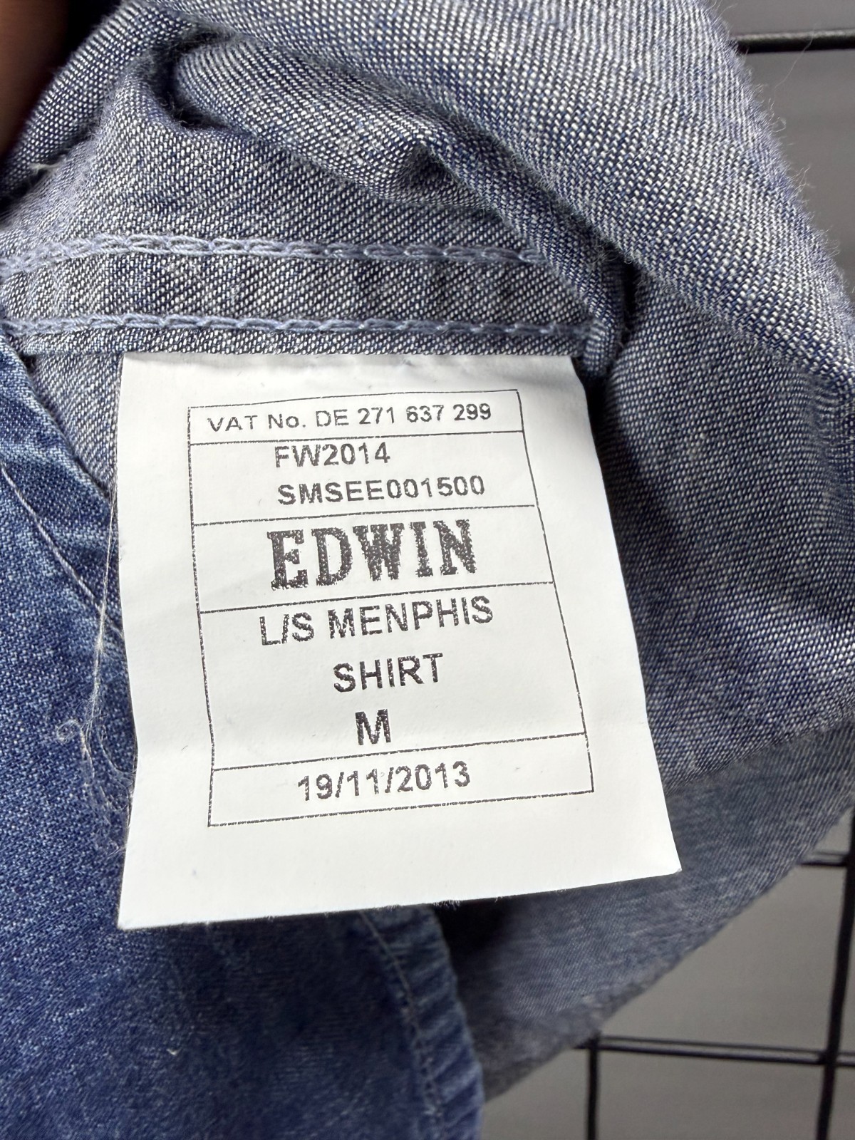 Edwin Memphis shirt men’s size M Duties Paid (USA)
