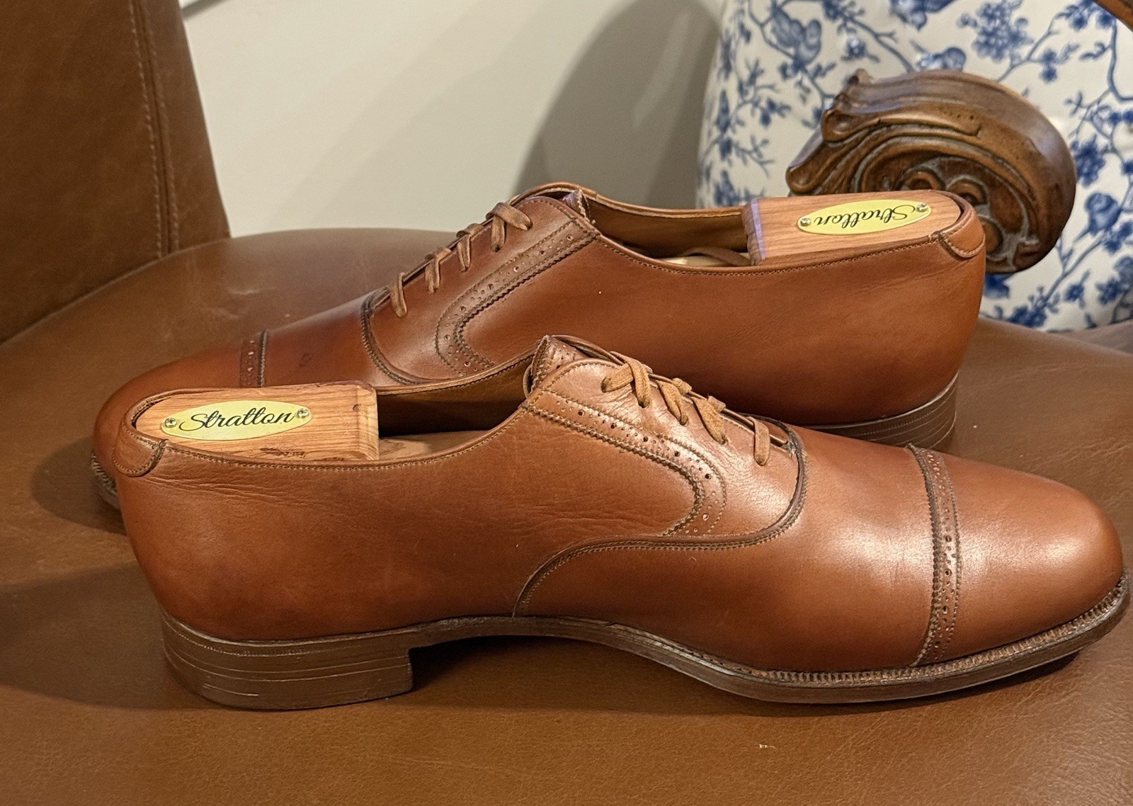 Polo Ralph Lauren Bench Made England Cap Toe Oxford 9.5D Crockett & Jones