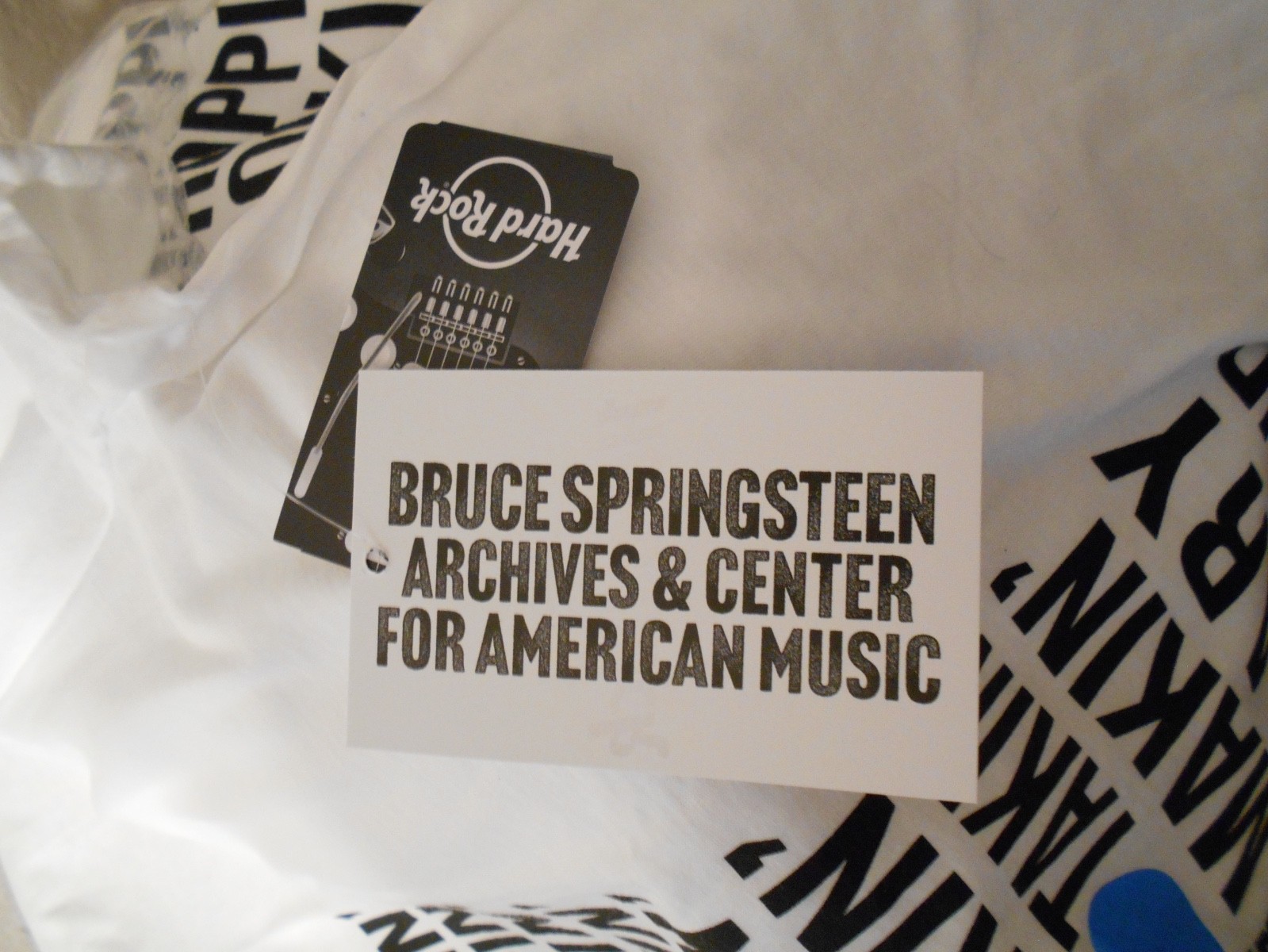 Hard Rock Cafe Bruce Springsteen Editorial Orlando White Cotton T-Shirt Size L