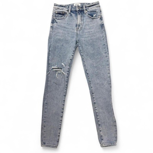 Pistola high-waisted tdistressed size 26 skinny blue jeans
