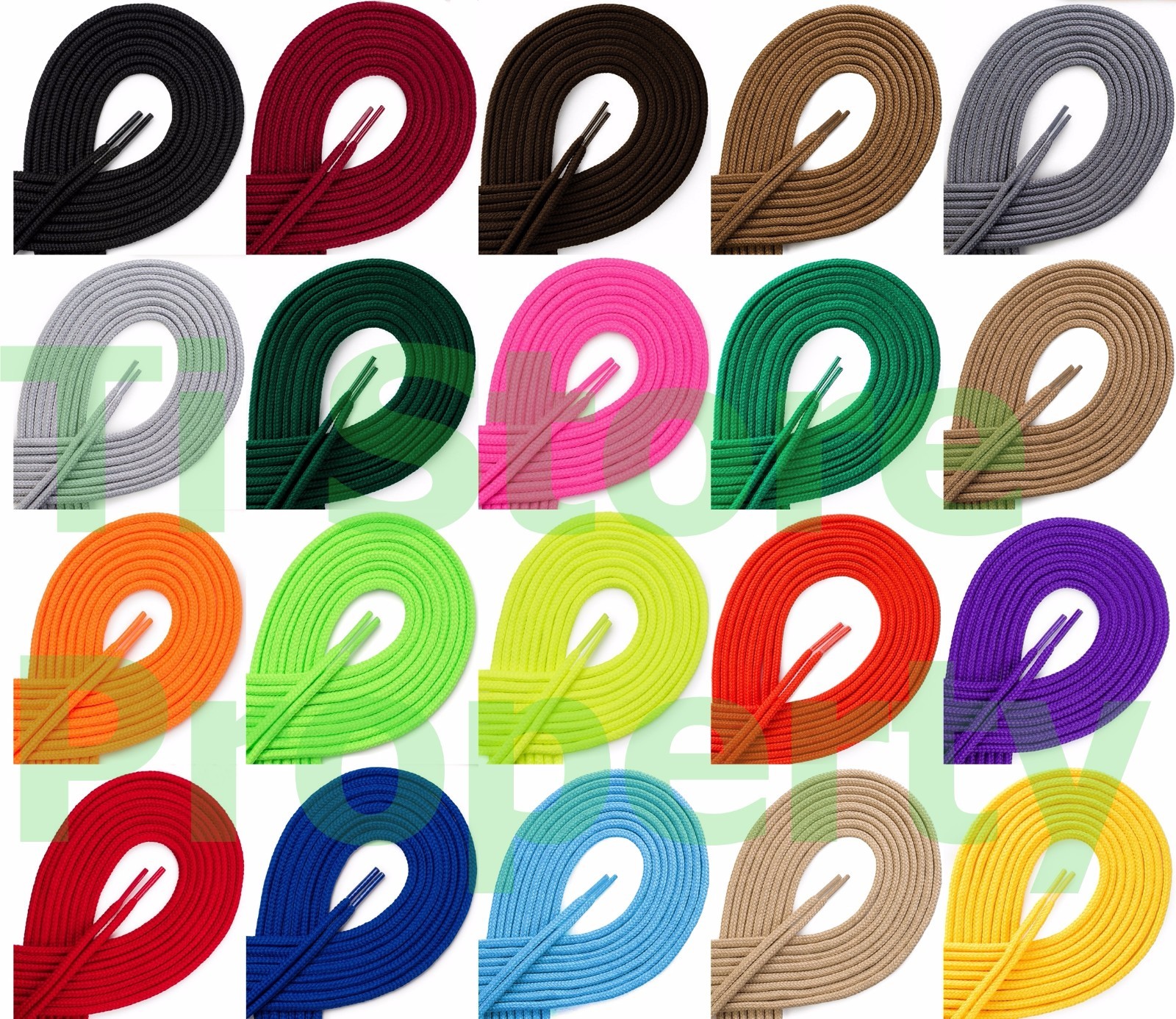 2 x Round Athletic Shoe String shoelace Sneaker 27 36 45 54 inch ROUND SHOELACES