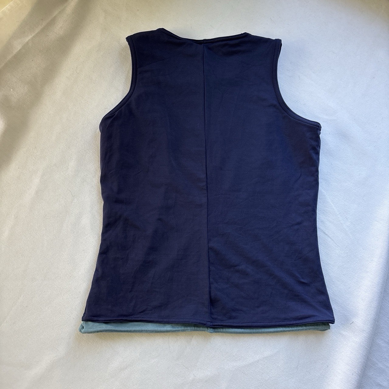 I.N.C. Navy Blue Solid Scoop Neck Jersey Tank Top Sleeveless Petite P