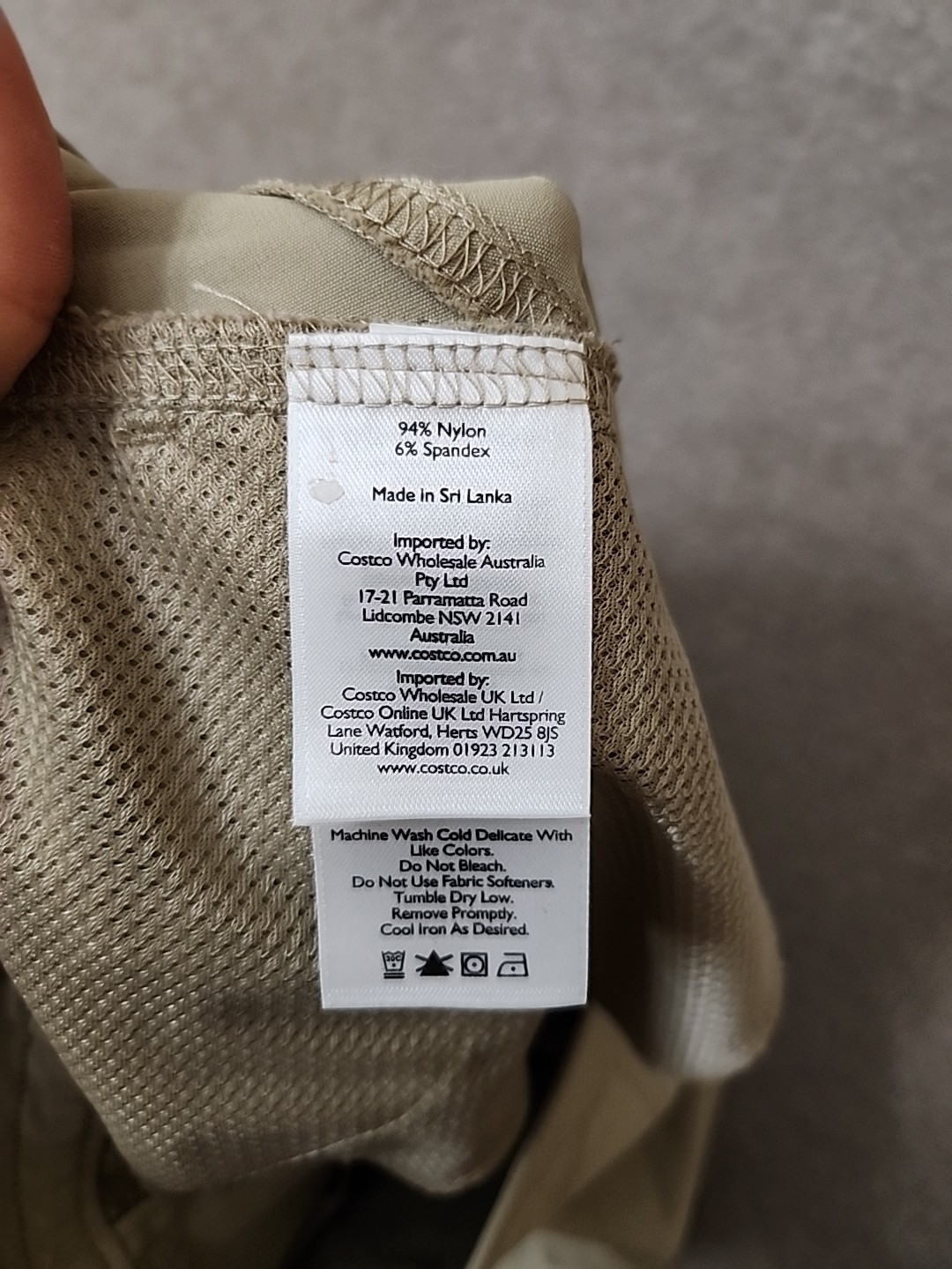 Eddie Bauer Rainier Capri Pants Womens 12 Tan Nylon Stretch Hiking UPF 50+