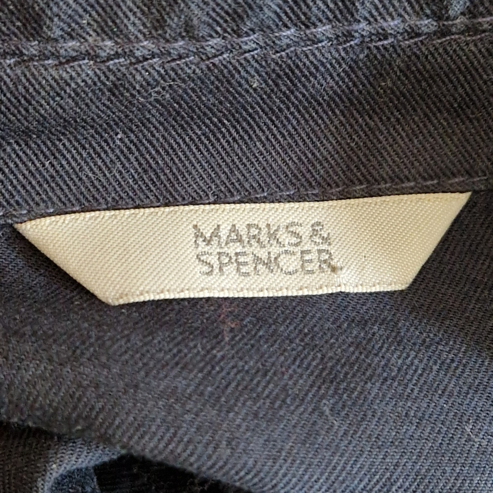 M&S Chore Shirt UK 16 Minimalist Indigo Workwear Oi Polloi Shacket Utility