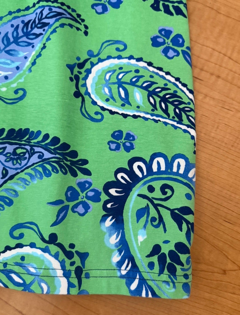 Ana Clare Green Paisley Print Sleeveless Shift Dress Size XXL