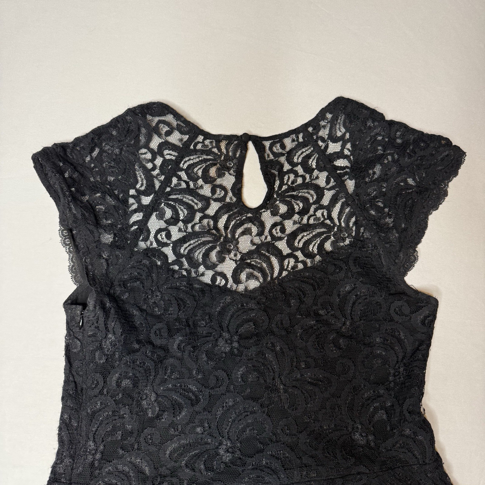 Free People Fit And Flare Rock Candy Lace Crochet Boho Hippie Mini Dress Size 10