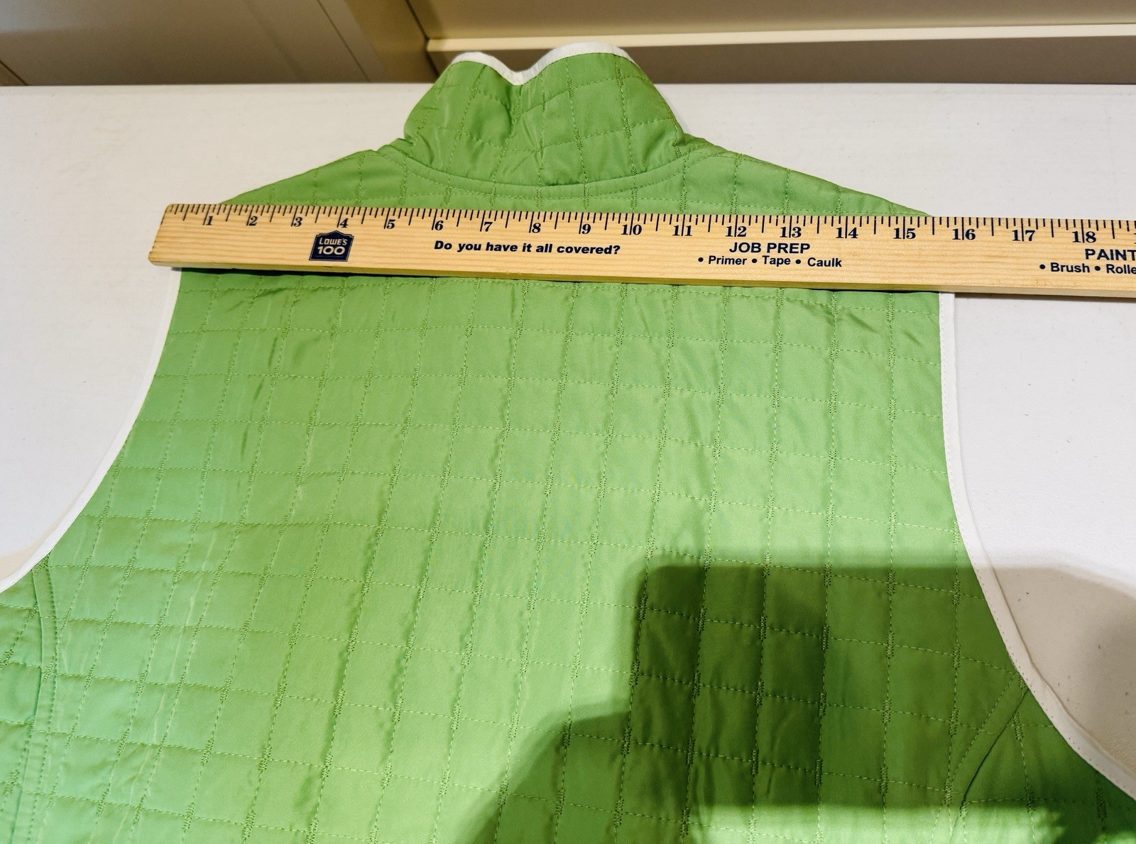 Coldwater Creek Reversible Quilted Vest Women Size 1X Green White