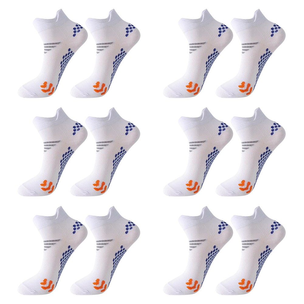 (3-12Pairs) Compression Low Cut Ankle Cotton Cushion Athletic Running Socks -USA