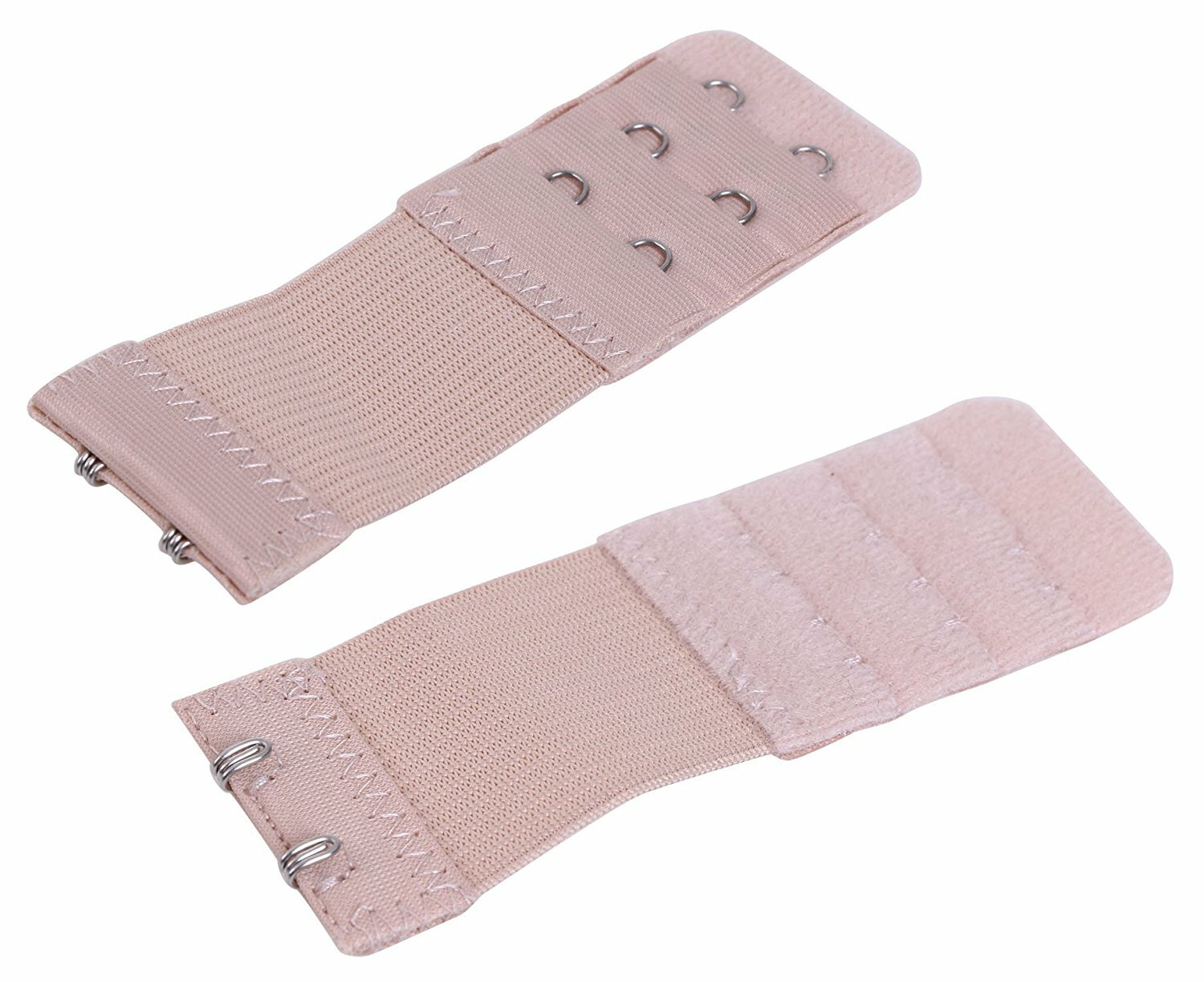 Set of 6 Bra Extender 2 Hooks with elastic Beige Only Free Shipping