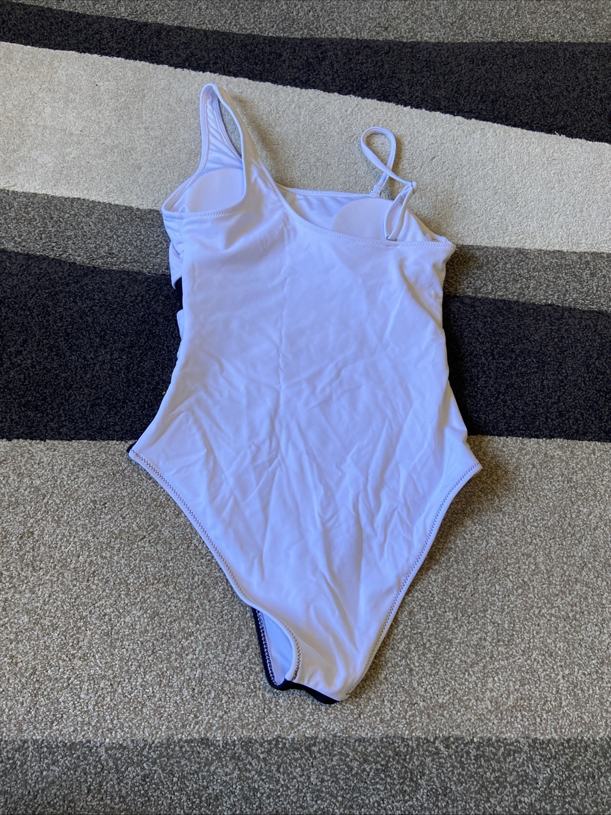 Blooming Jelly -S- Womens 1 Piece Swimsuit Mesh Panels-NWT